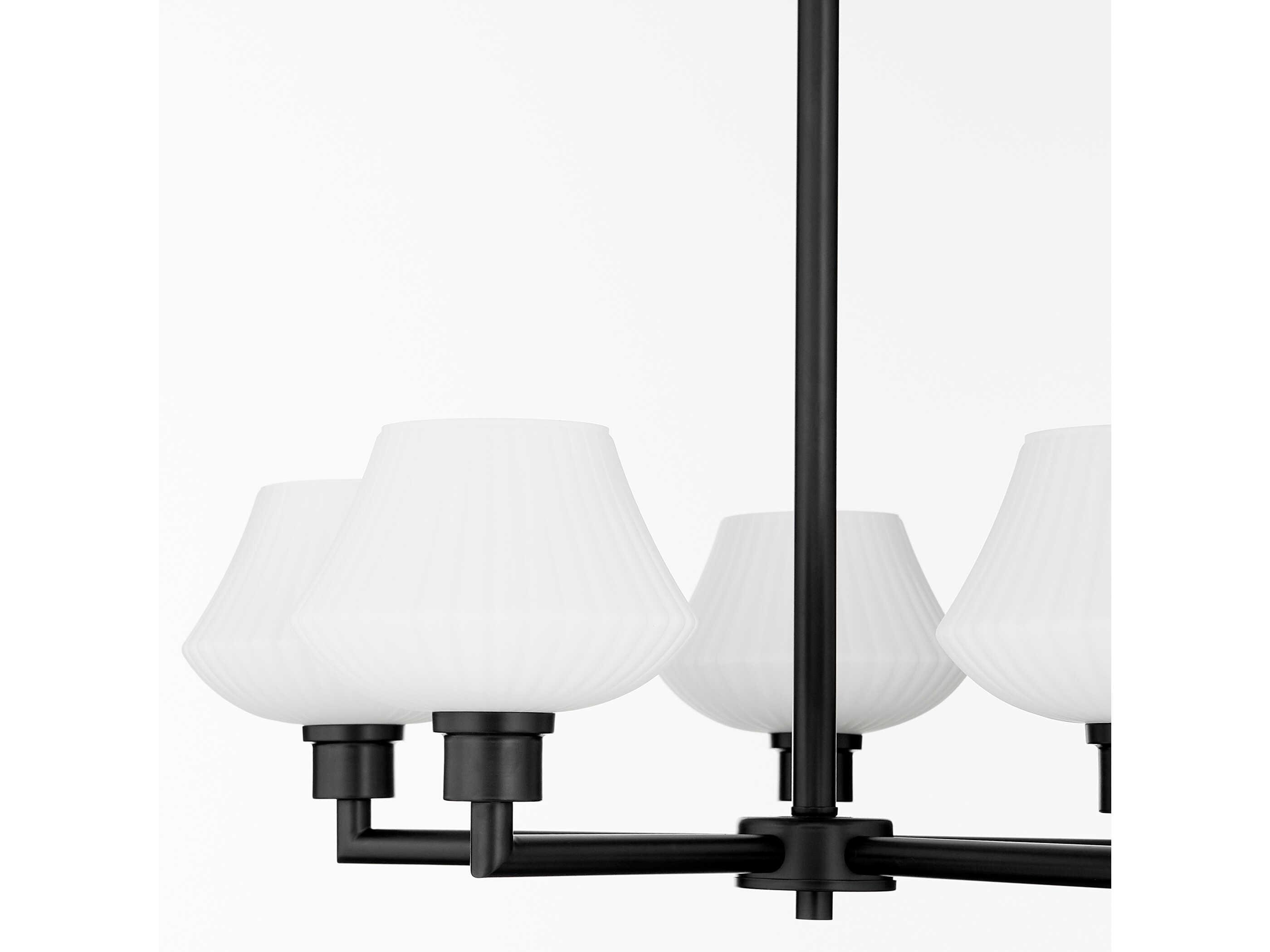 Quorum Cassini 5-Light Matte Black Chandelier