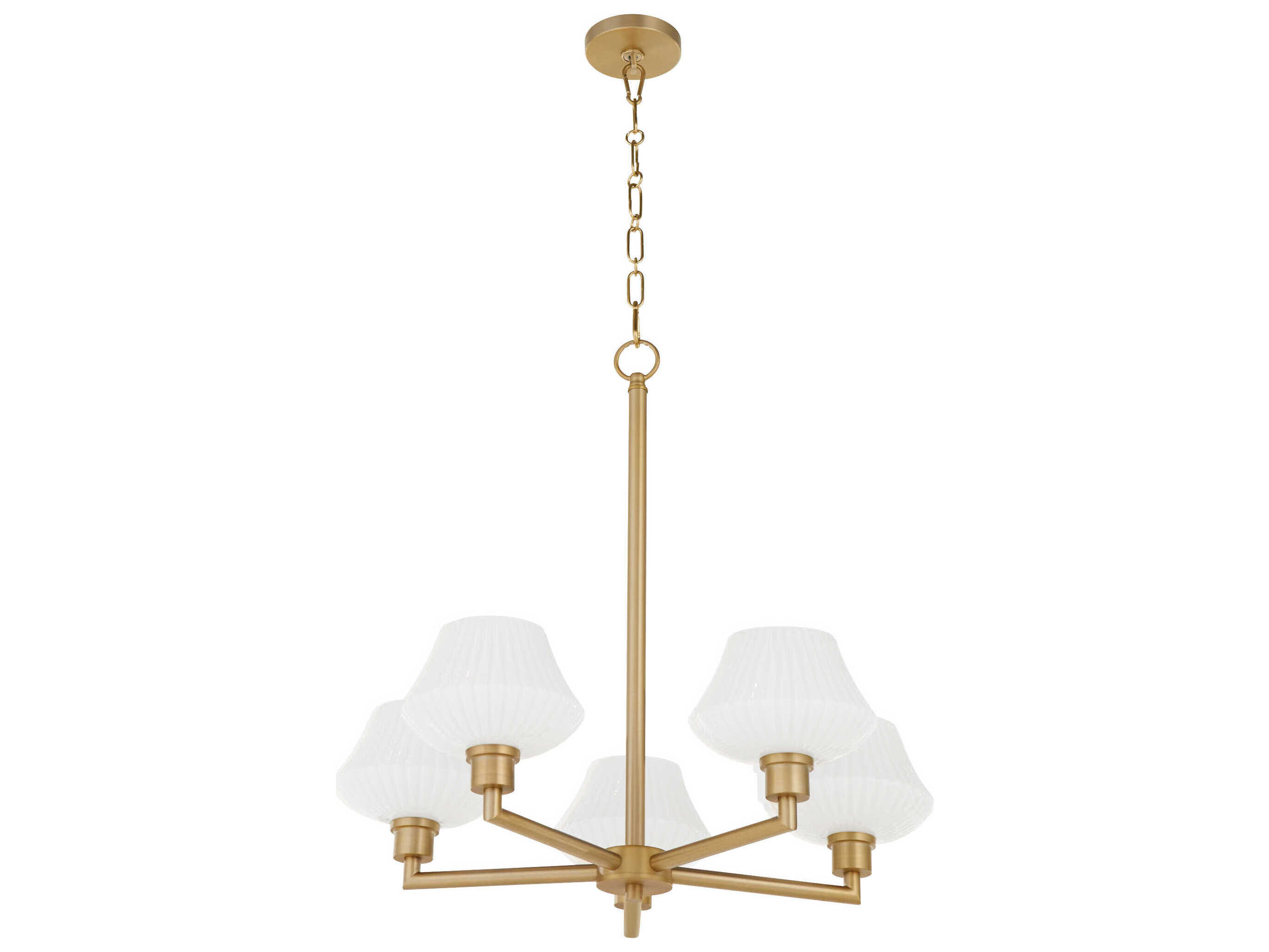 Quorum Cassini 5-Light Aged Brass Chandelier