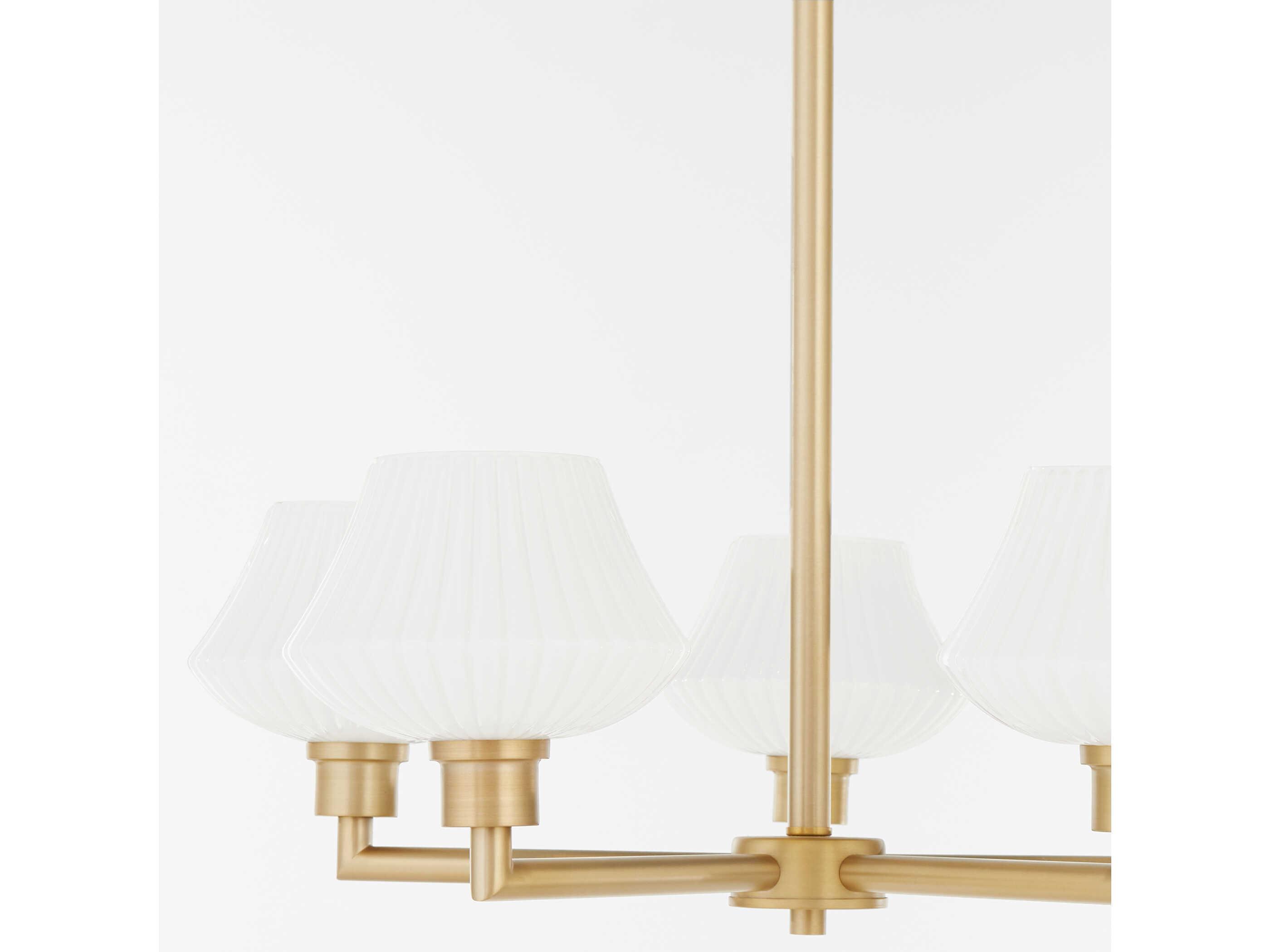 Quorum Cassini 5-Light Aged Brass Chandelier