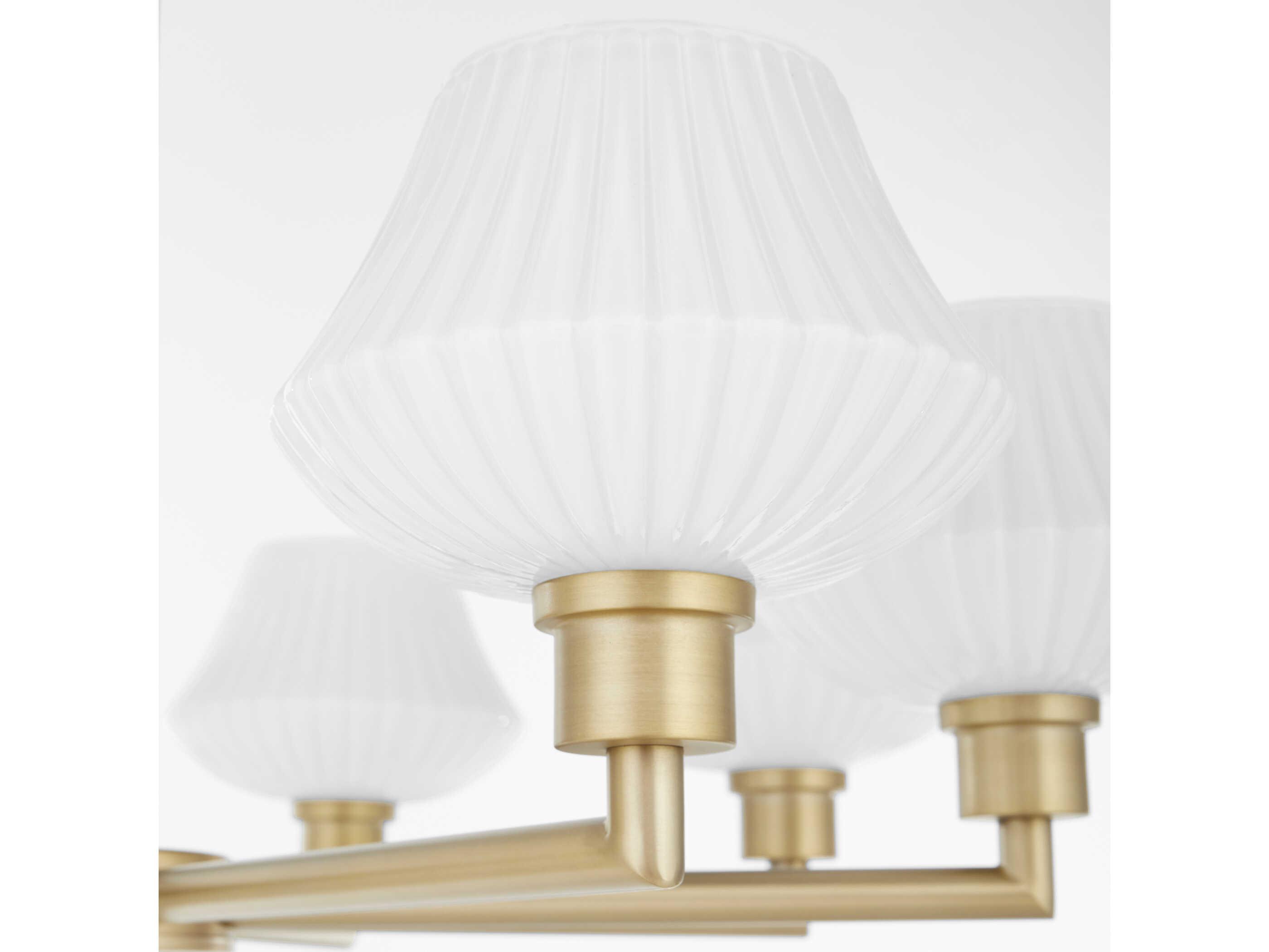 Quorum Cassini 8-Light Aged Brass Chandelier