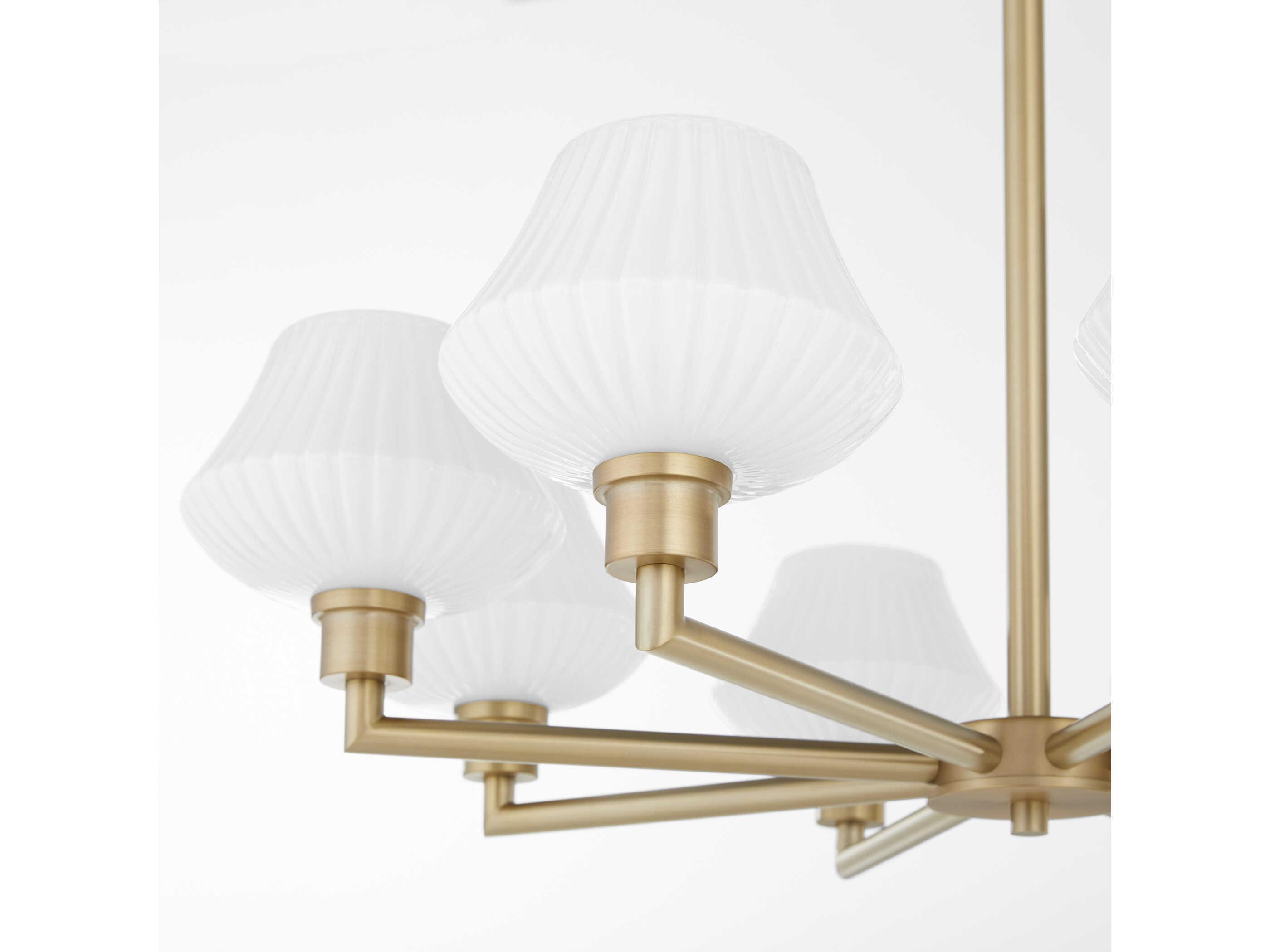 Quorum Cassini 8-Light Aged Brass Chandelier