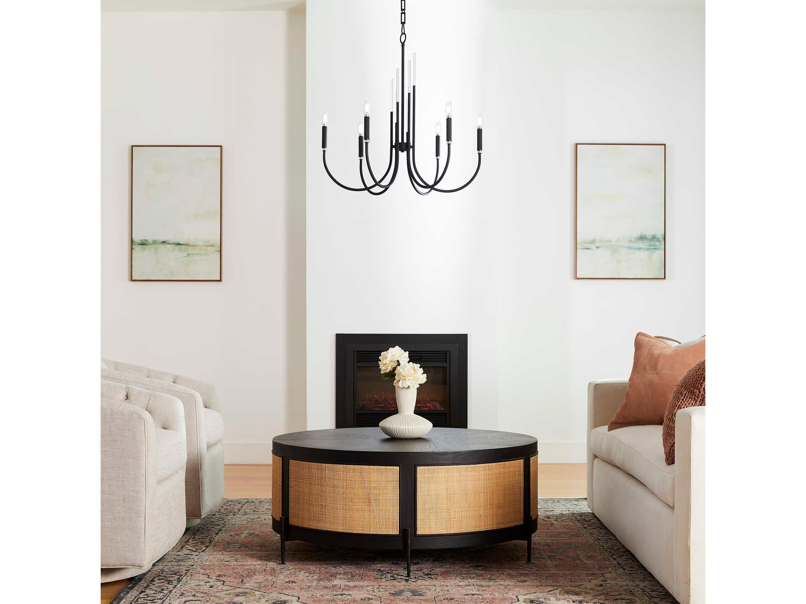 Quorum Summit 6-Light Textured Black Candelabra Chandelier