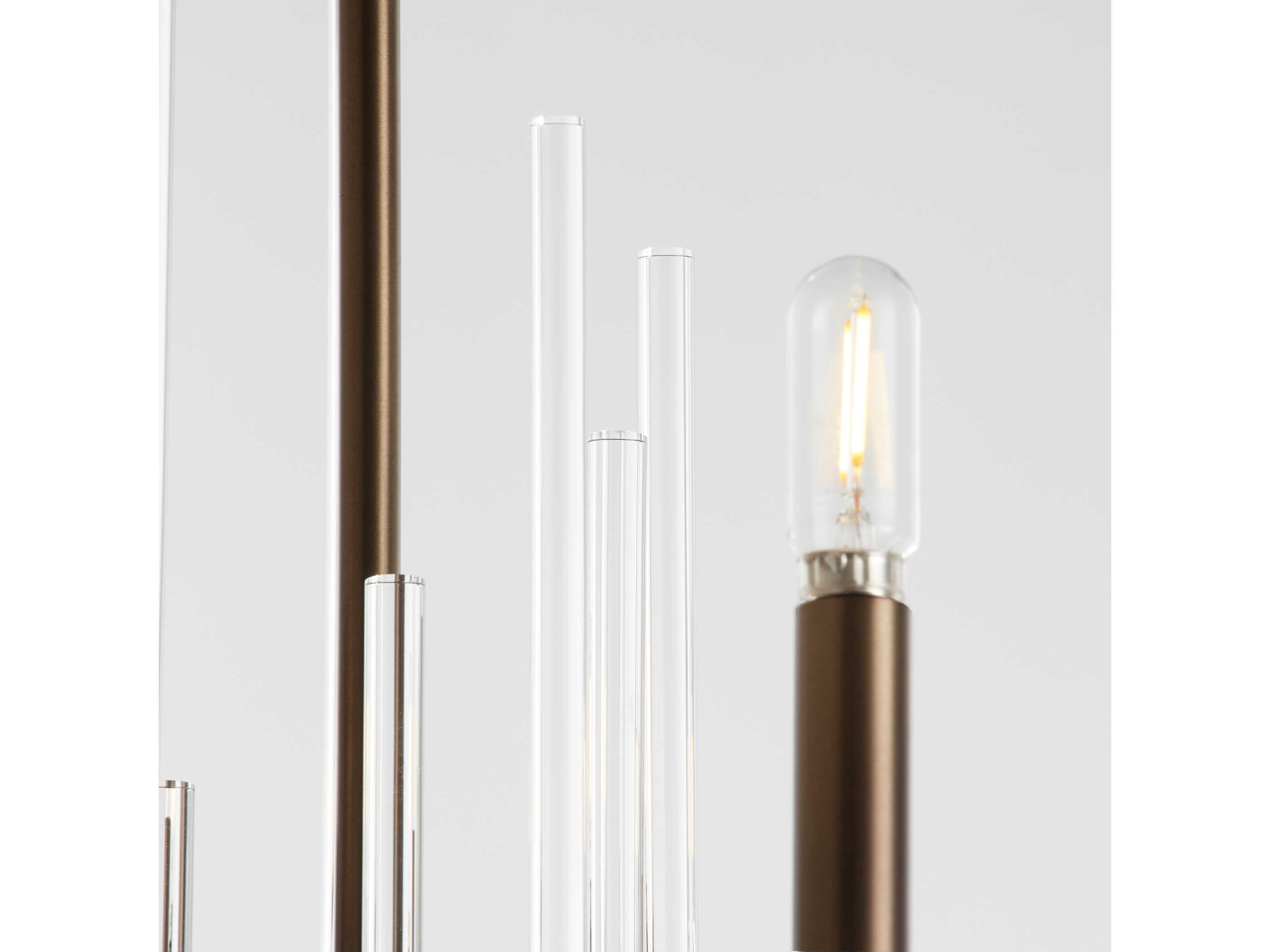 Quorum Summit 6-Light Dark Brass Candelabra Chandelier