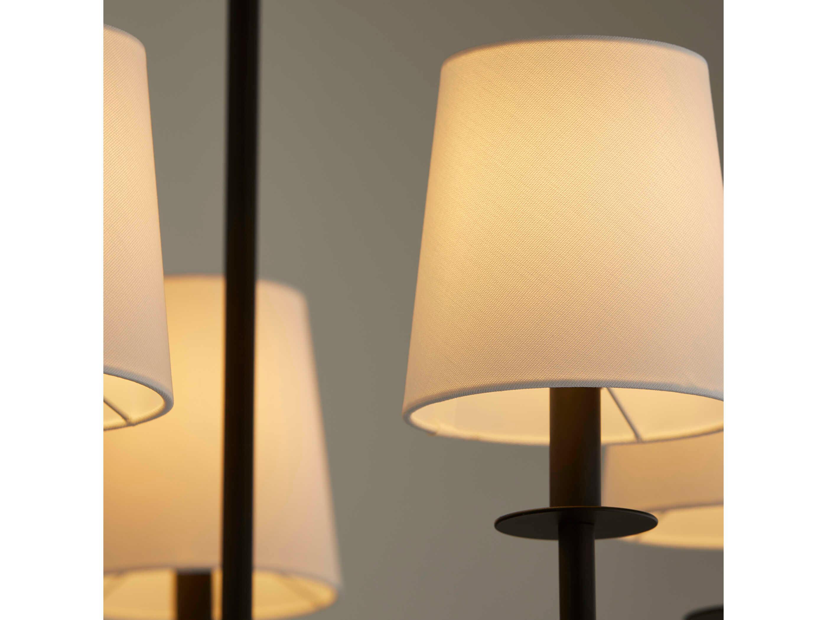 Quorum Belshaw 5-Light Matte Black Candelabra Chandelier