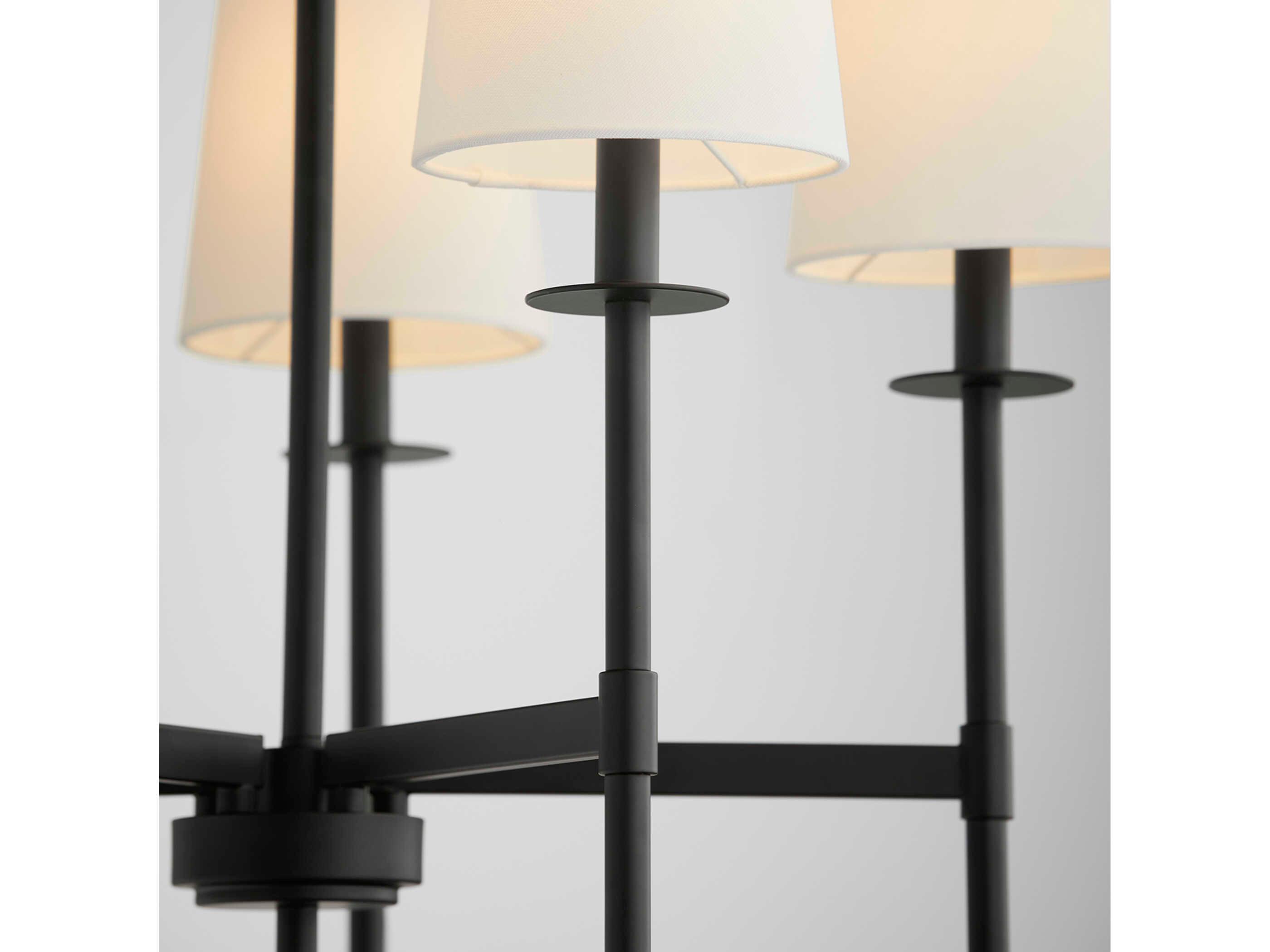 Quorum Belshaw 5-Light Matte Black Candelabra Chandelier
