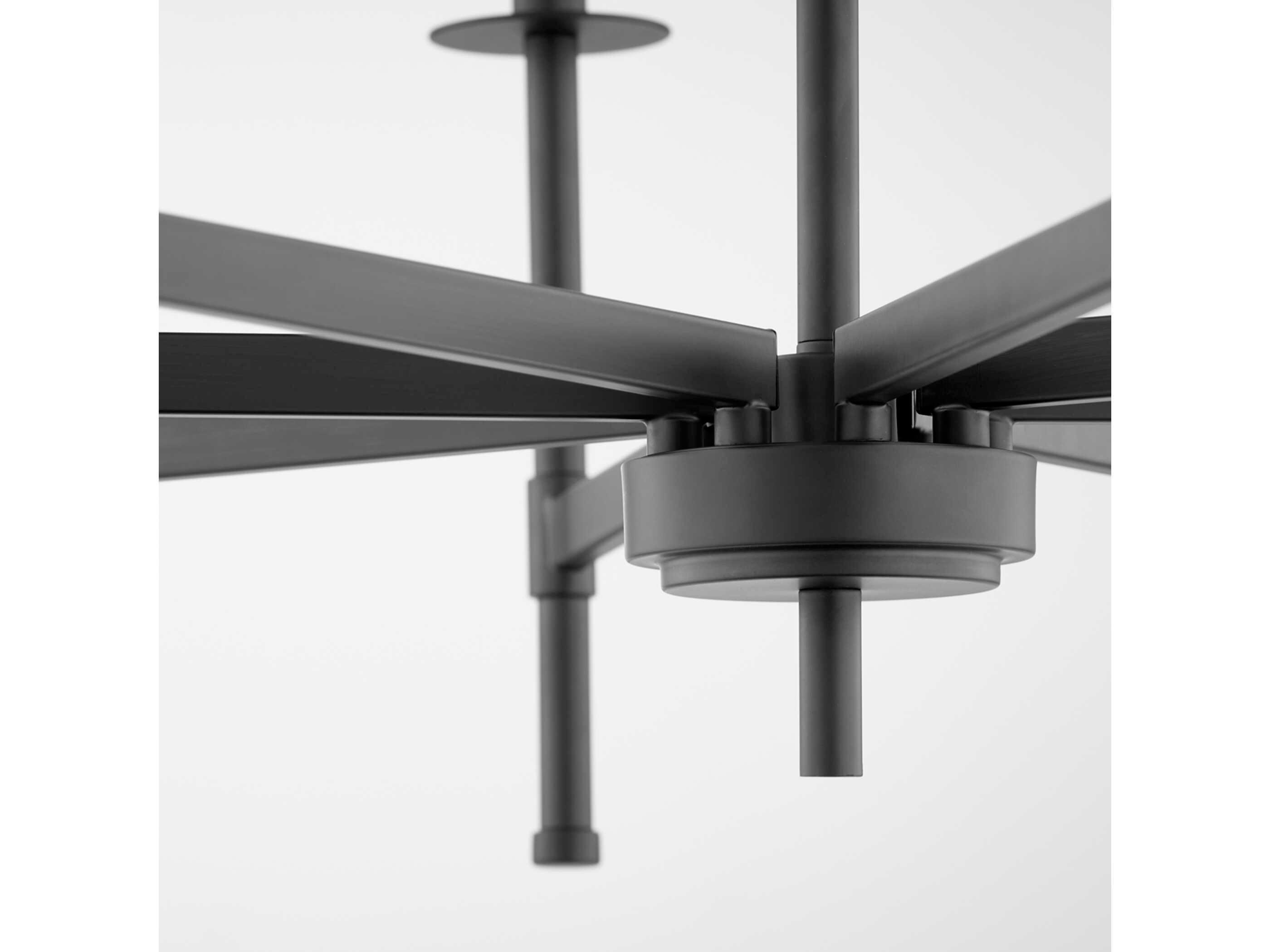 Quorum Belshaw 5-Light Matte Black Candelabra Chandelier