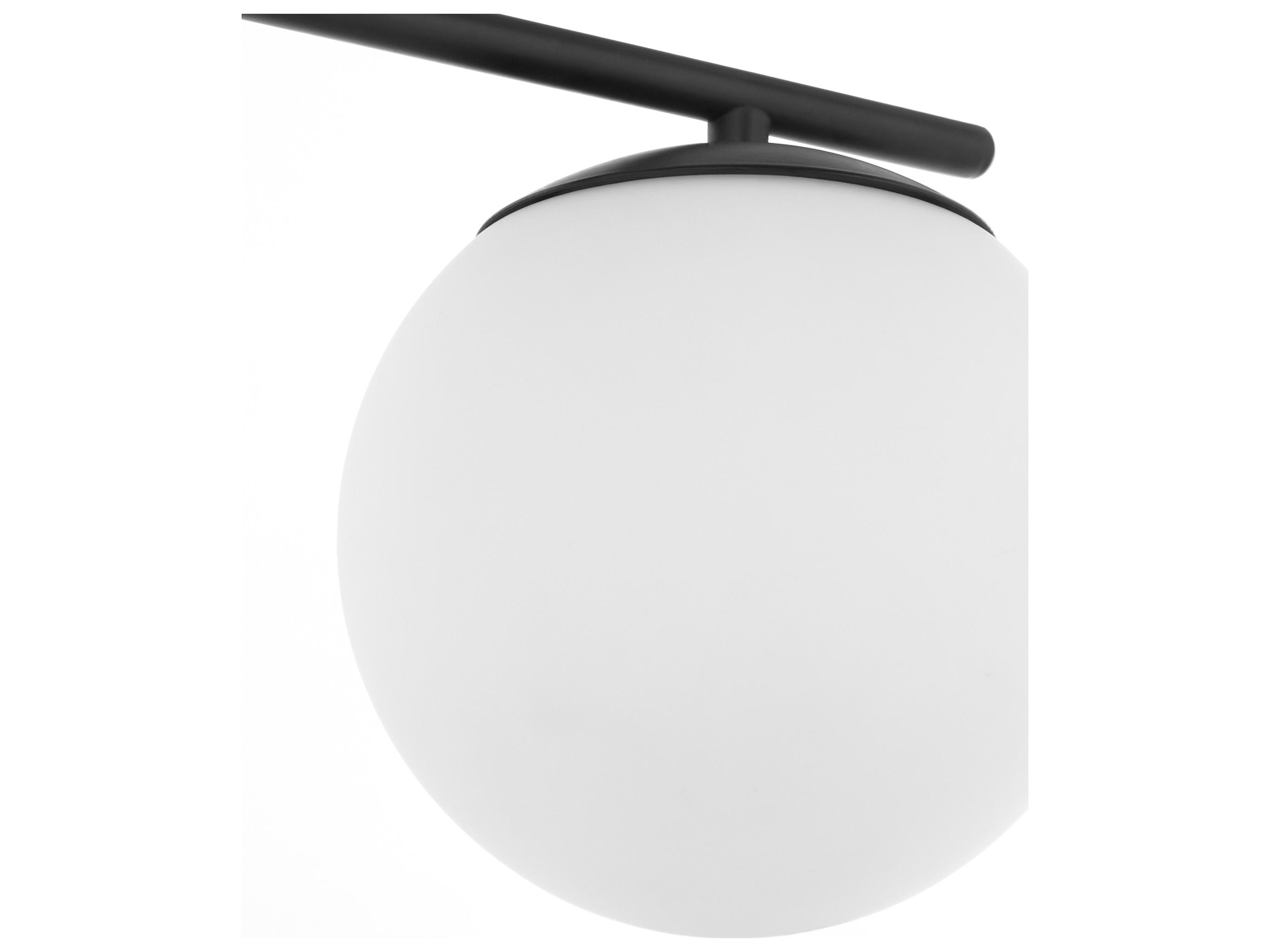 Quorum Jasper 3-Light Matte Black Globe Chandelier