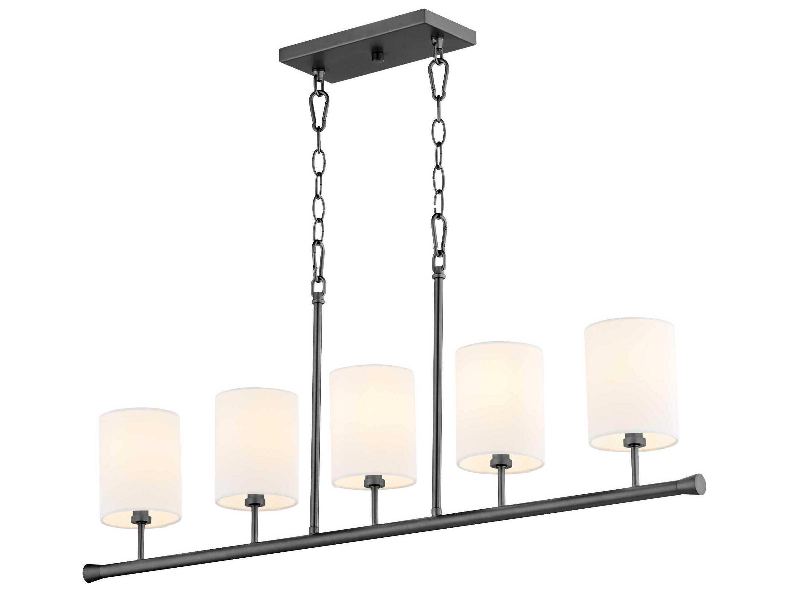 Quorum Harmony 5-Light Matte Black Cylinder Island Pendant