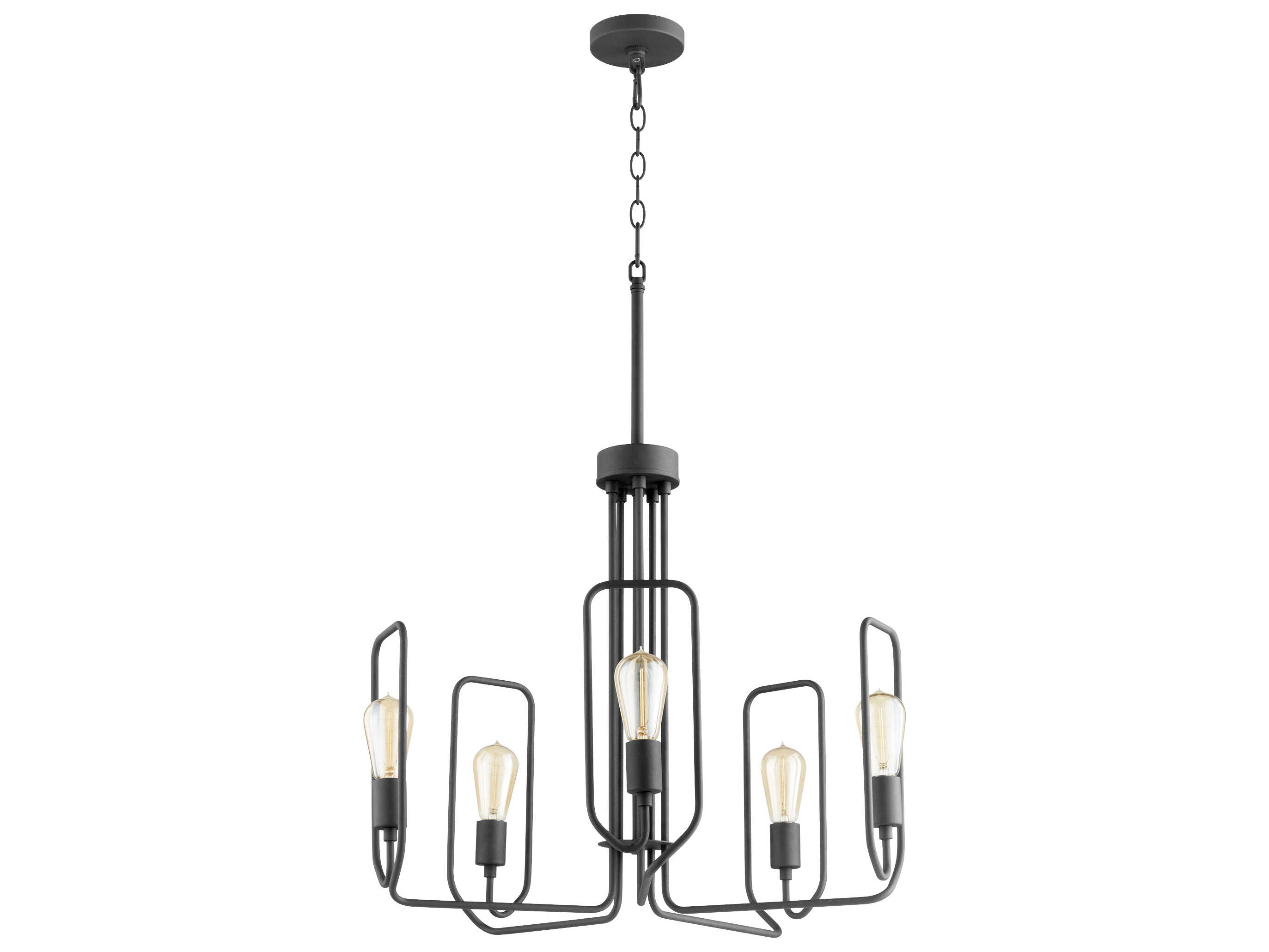 Quorum Howe 5-Light Textured Black Chandelier