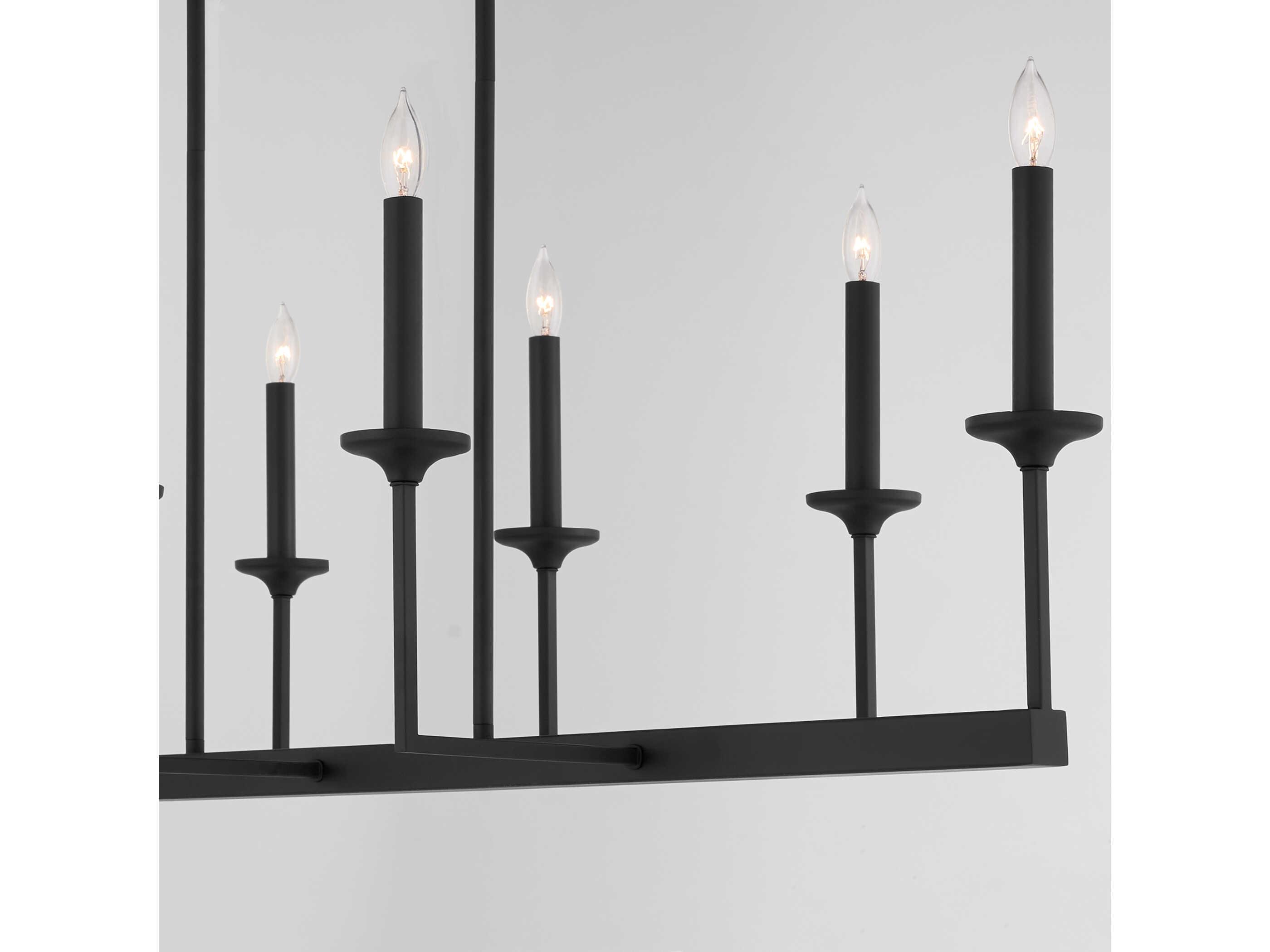 Quorum Eldorado 8-Light Matte Black Island Pendant