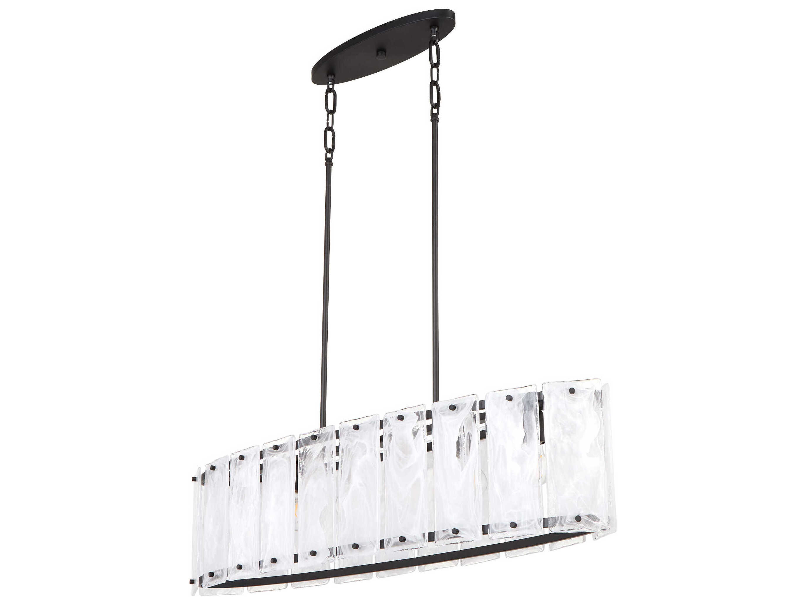 Quorum Prestige 6-Light Matte Black Island Pendant