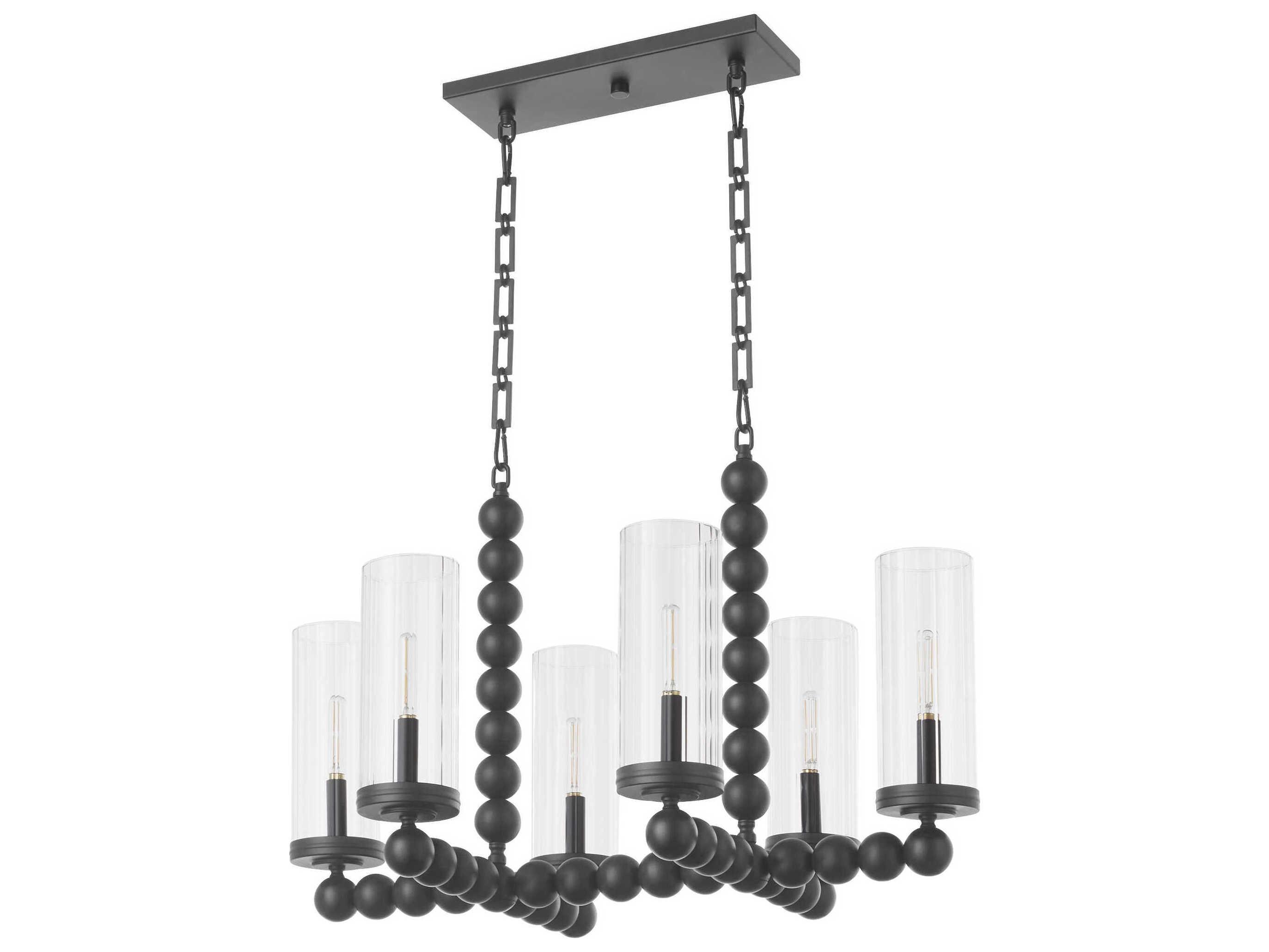 Quorum Lee Boulevard 6-Light Matte Black Island Pendant