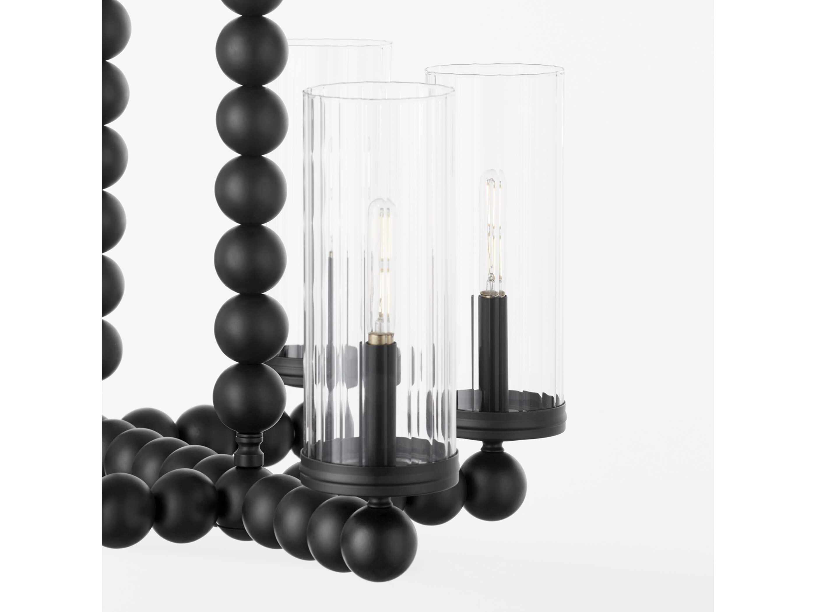 Quorum Lee Boulevard 6-Light Matte Black Island Pendant