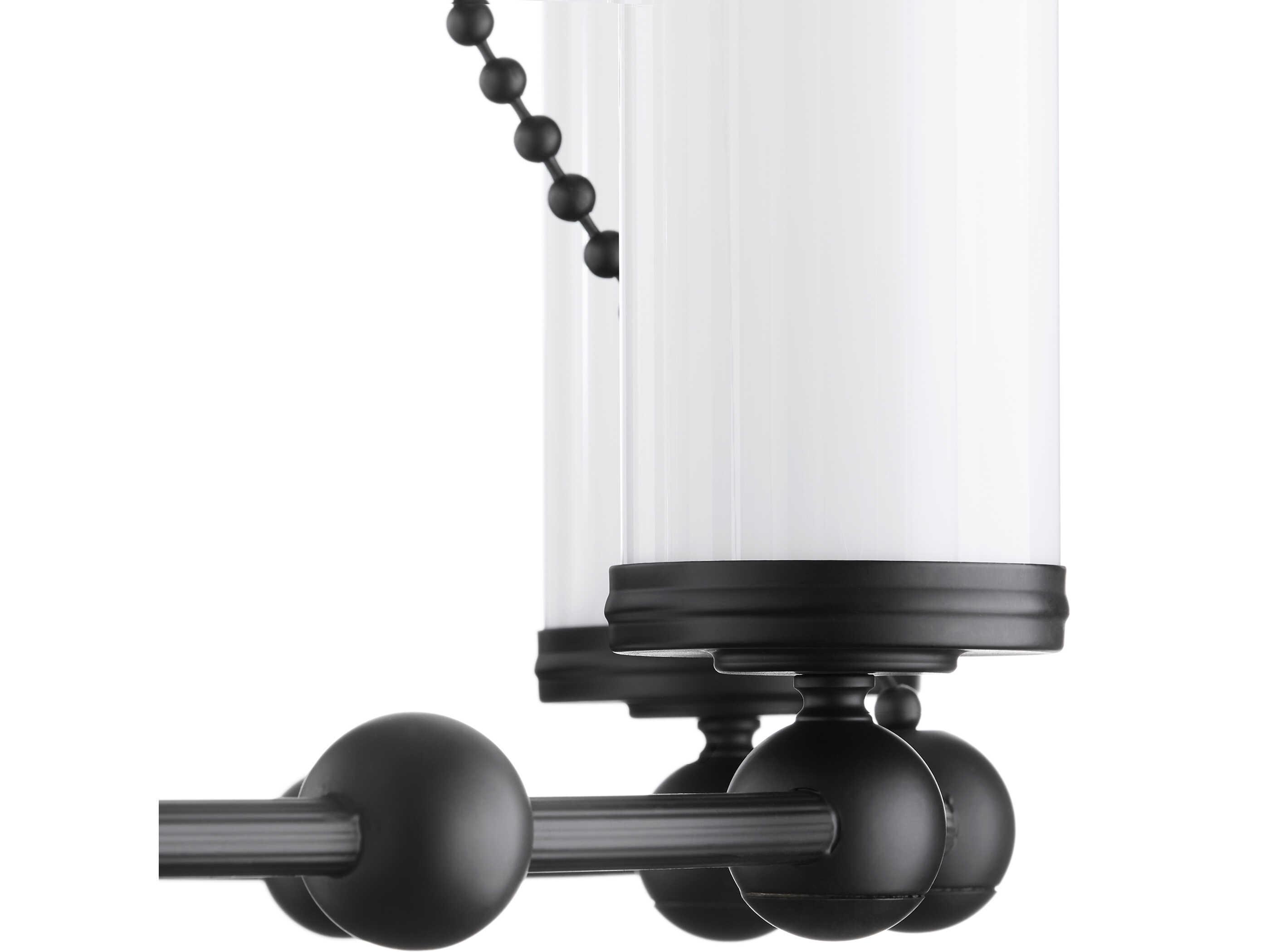 Quorum Lee Boulevard 8-Light Matte Black Cylinder Chandelier
