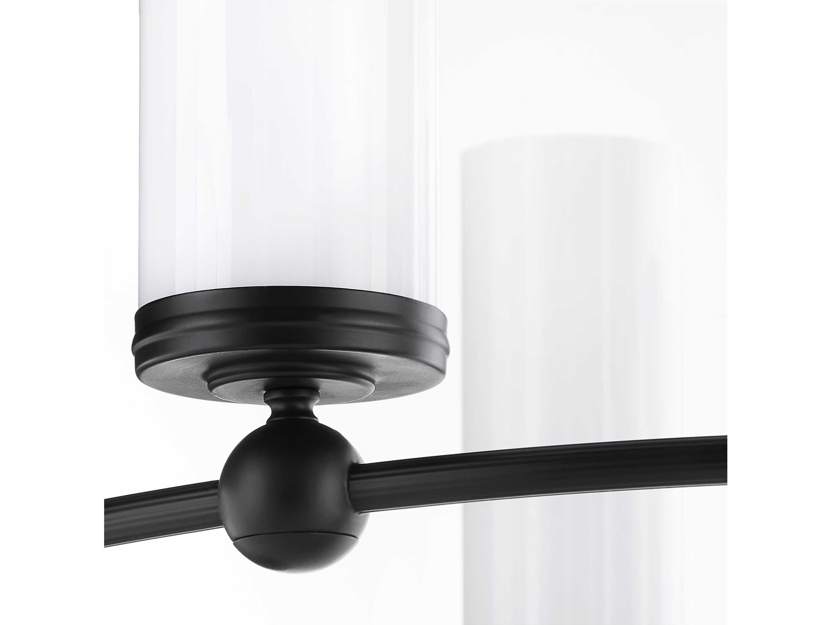 Quorum Lee Boulevard 8-Light Matte Black Cylinder Chandelier