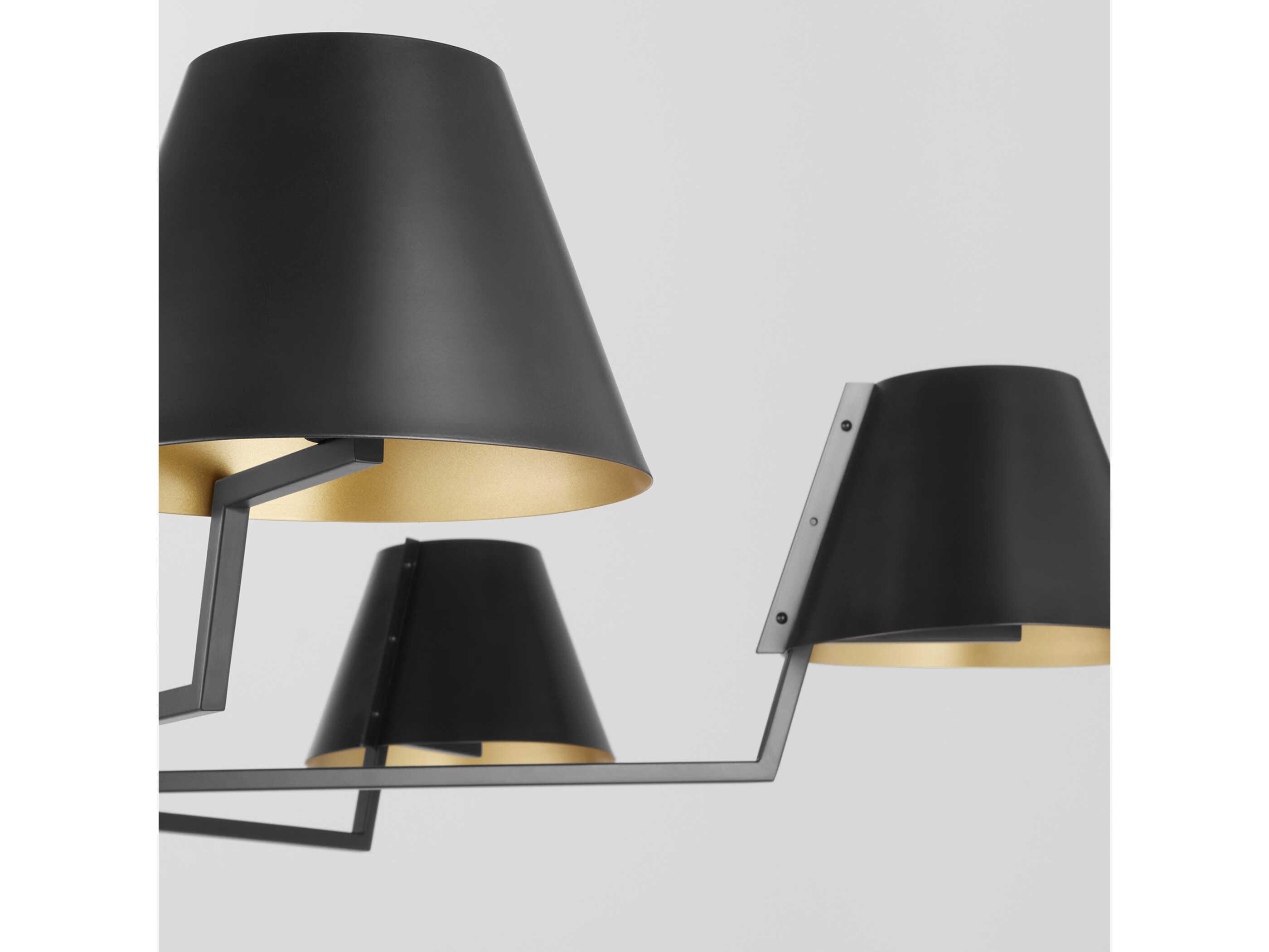 Quorum Bliss 6-Light Matte Black Drum Chandelier