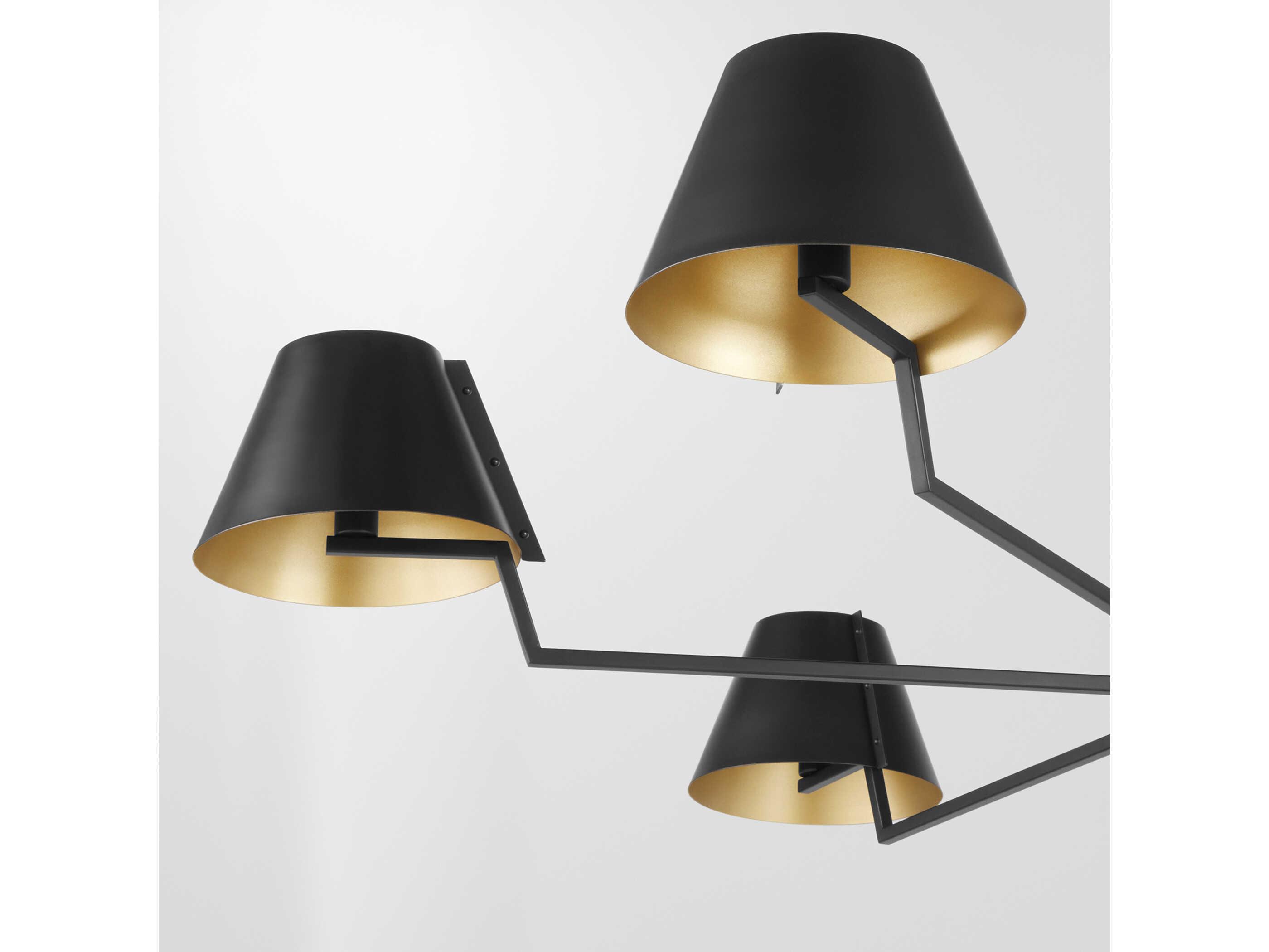 Quorum Bliss 6-Light Matte Black Drum Chandelier