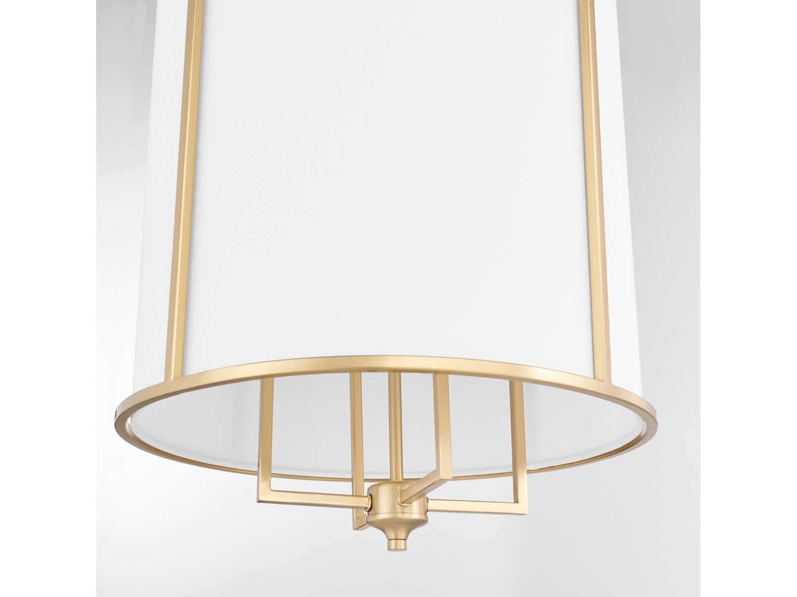 Quorum Eldorado 4-Light Aged Brass Cylinder Pendant