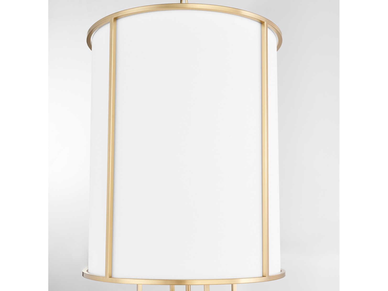 Quorum Eldorado 4-Light Aged Brass Cylinder Pendant