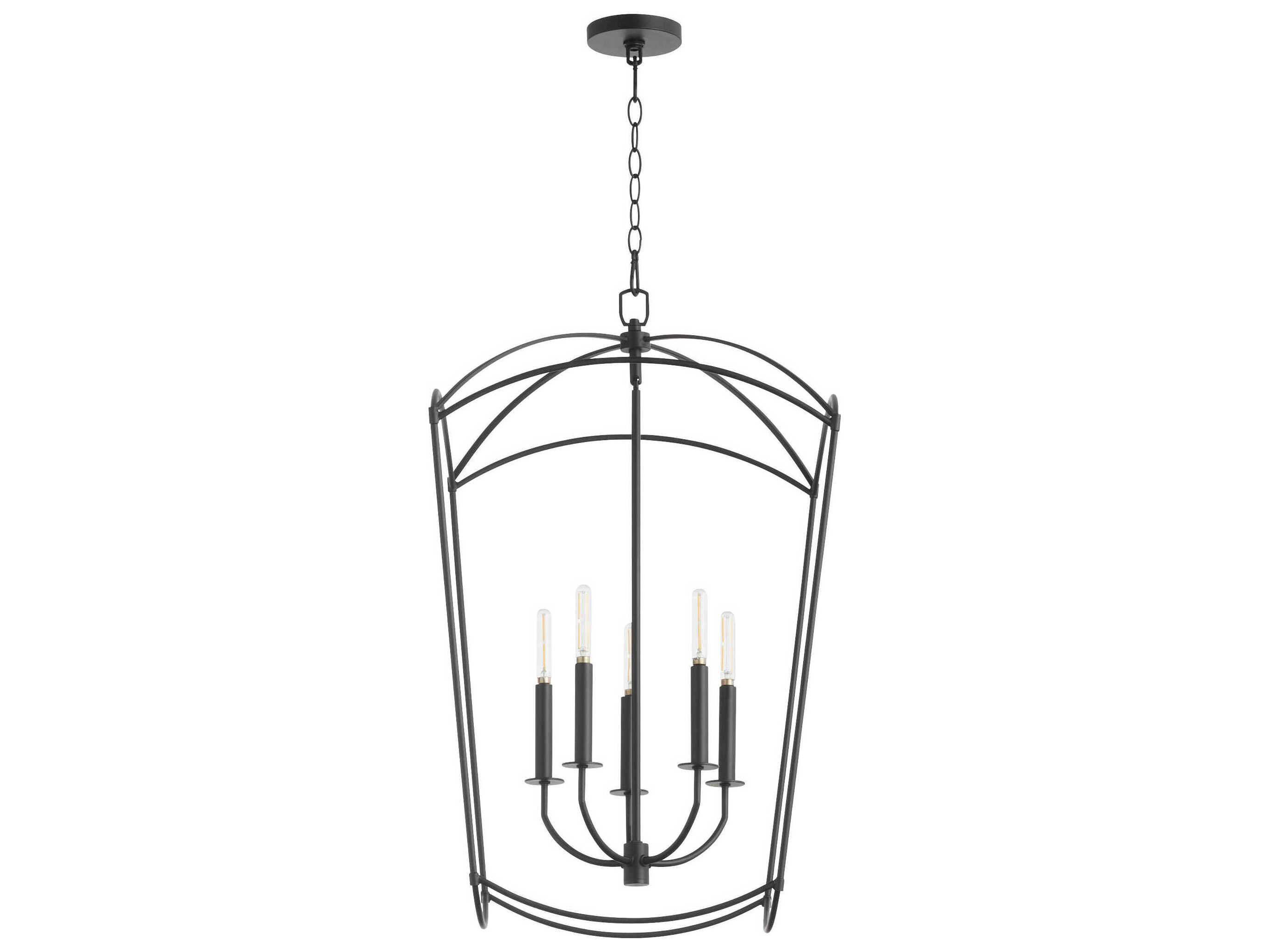 Quorum Mantle 5-Light Matte Black Pendant