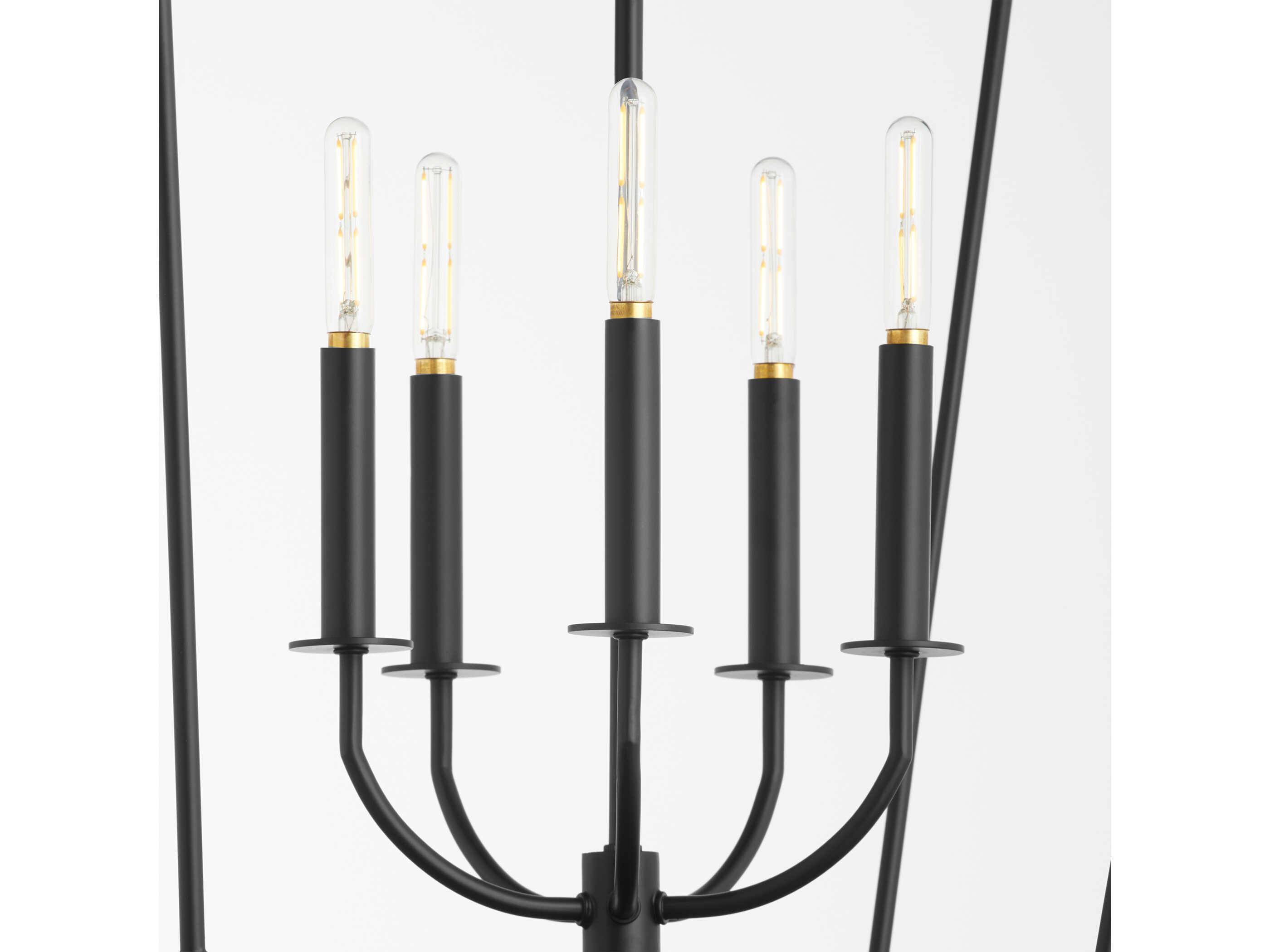 Quorum Mantle 5-Light Matte Black Pendant