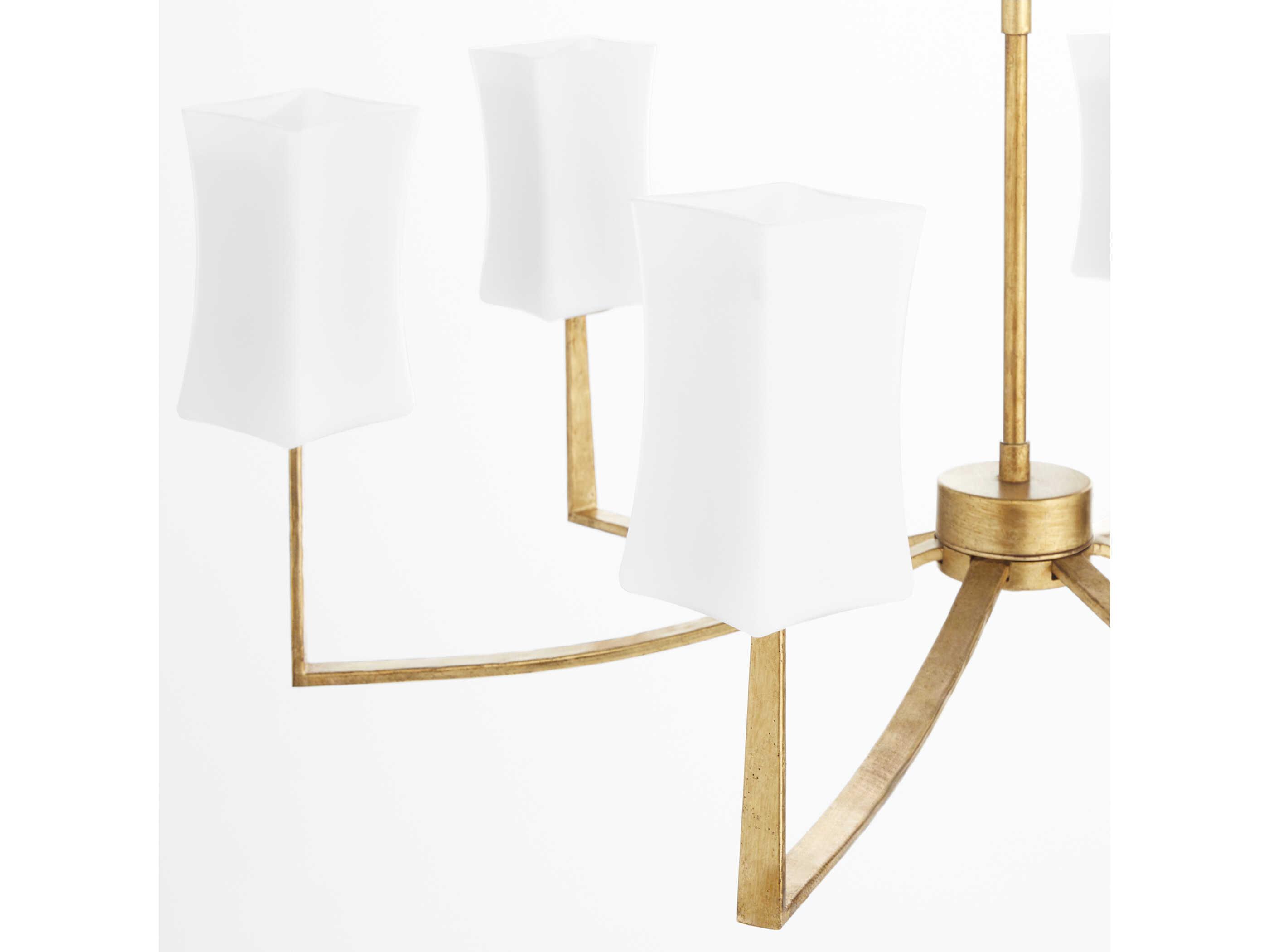 Quorum Ayala 6-Light Gold Leaf Chandelier