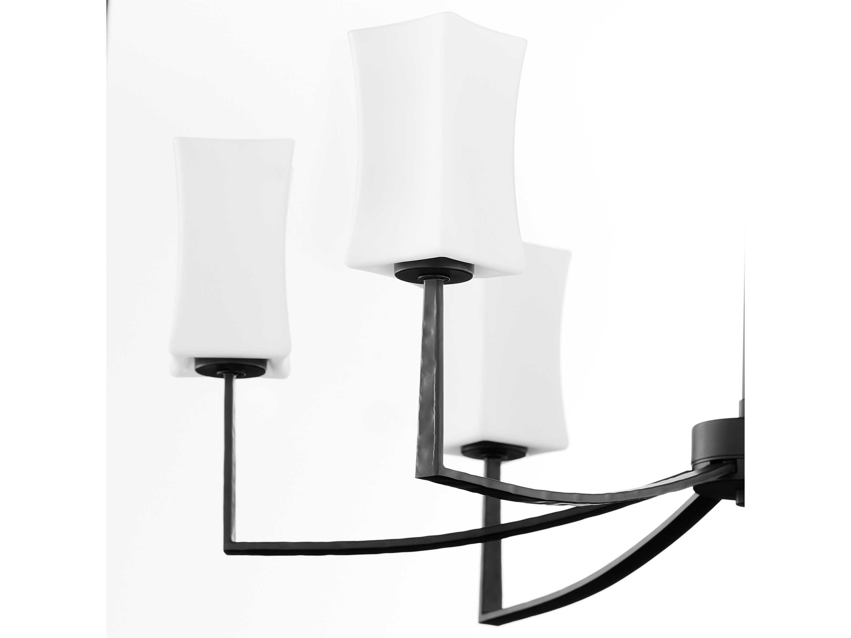 Quorum Ayala 8-Light Matte Black Chandelier