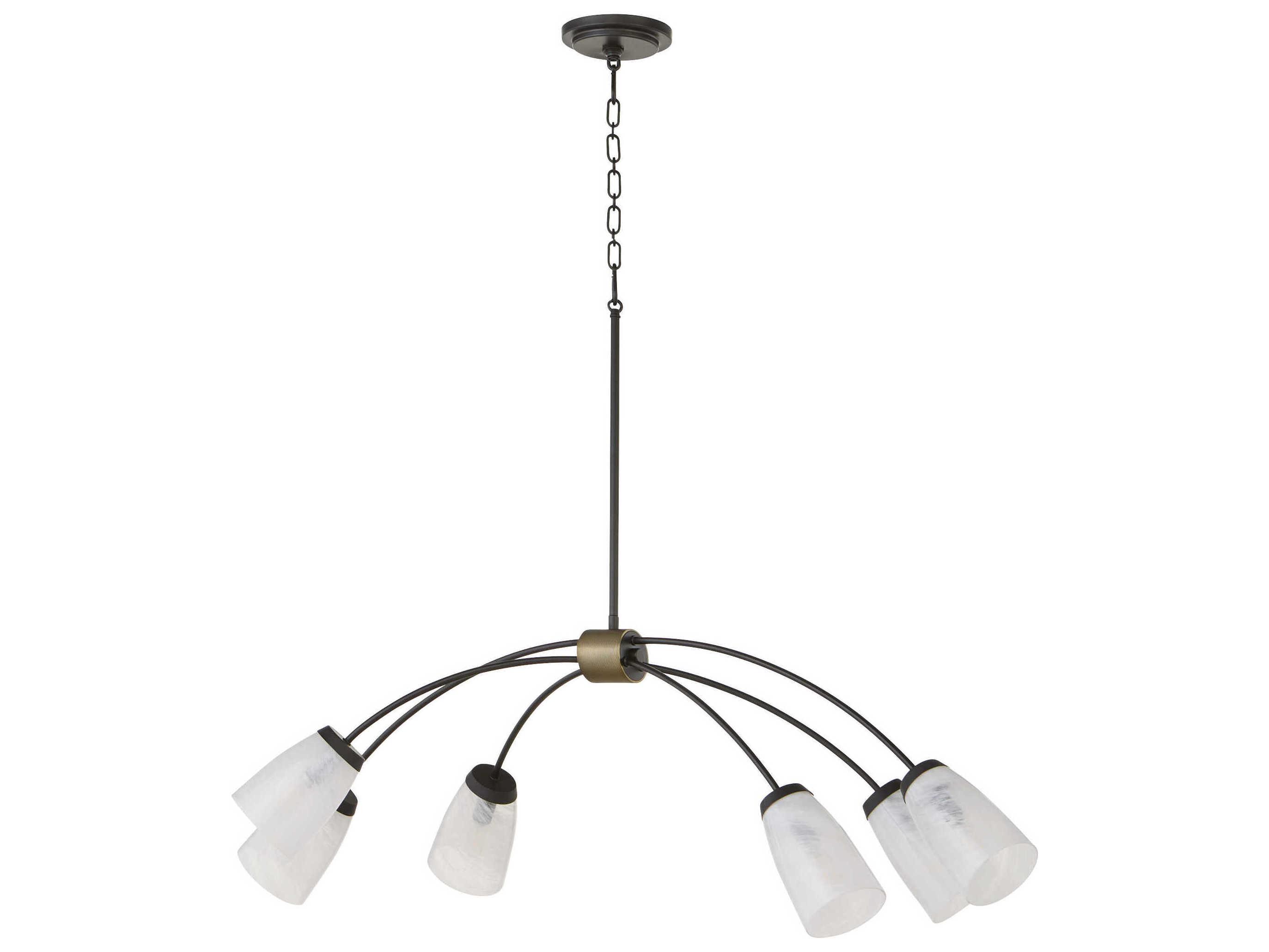 Quorum Arpeggio 6-Light Matte Black Island Pendant