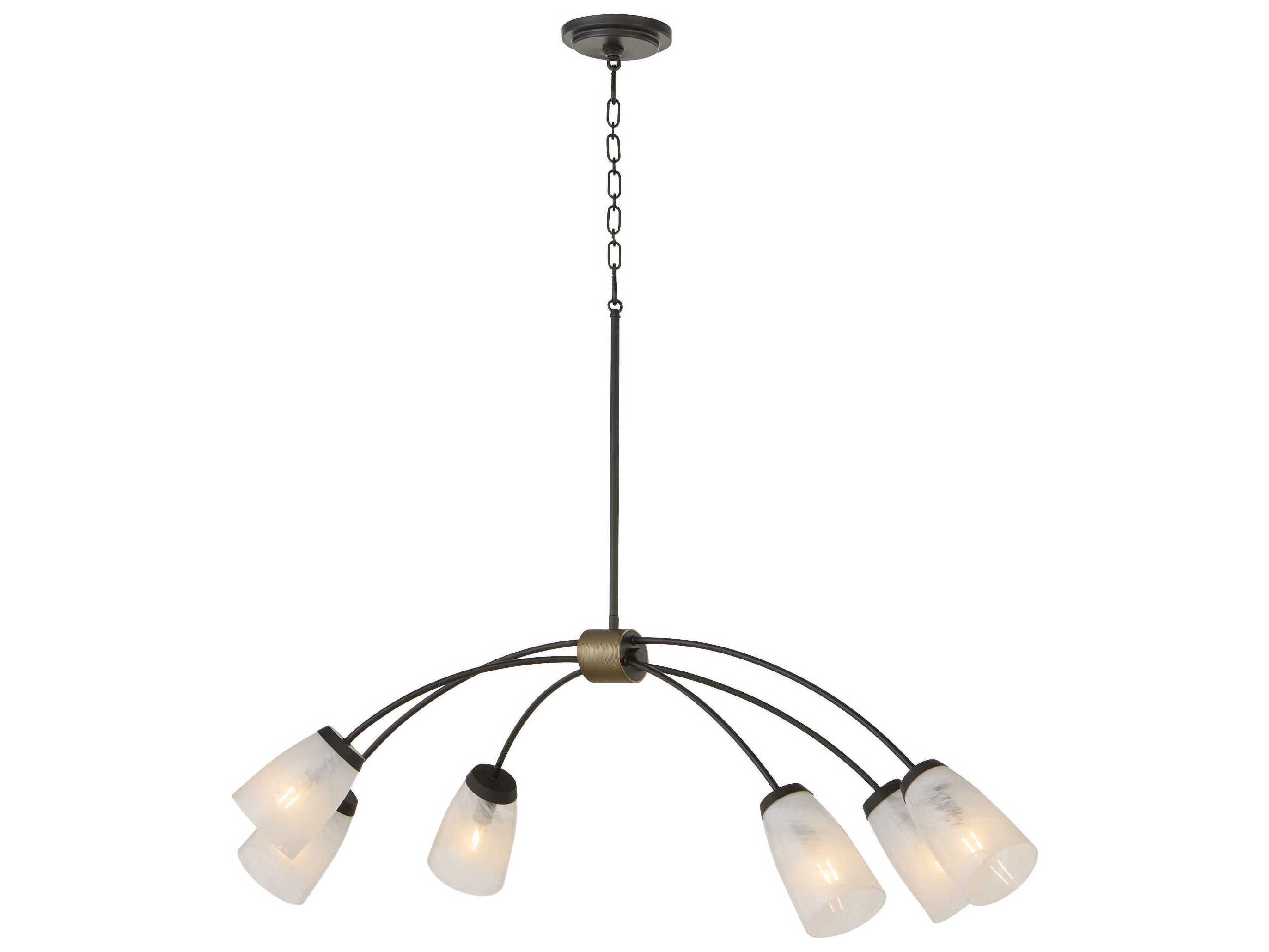 Quorum Arpeggio 6-Light Matte Black Island Pendant
