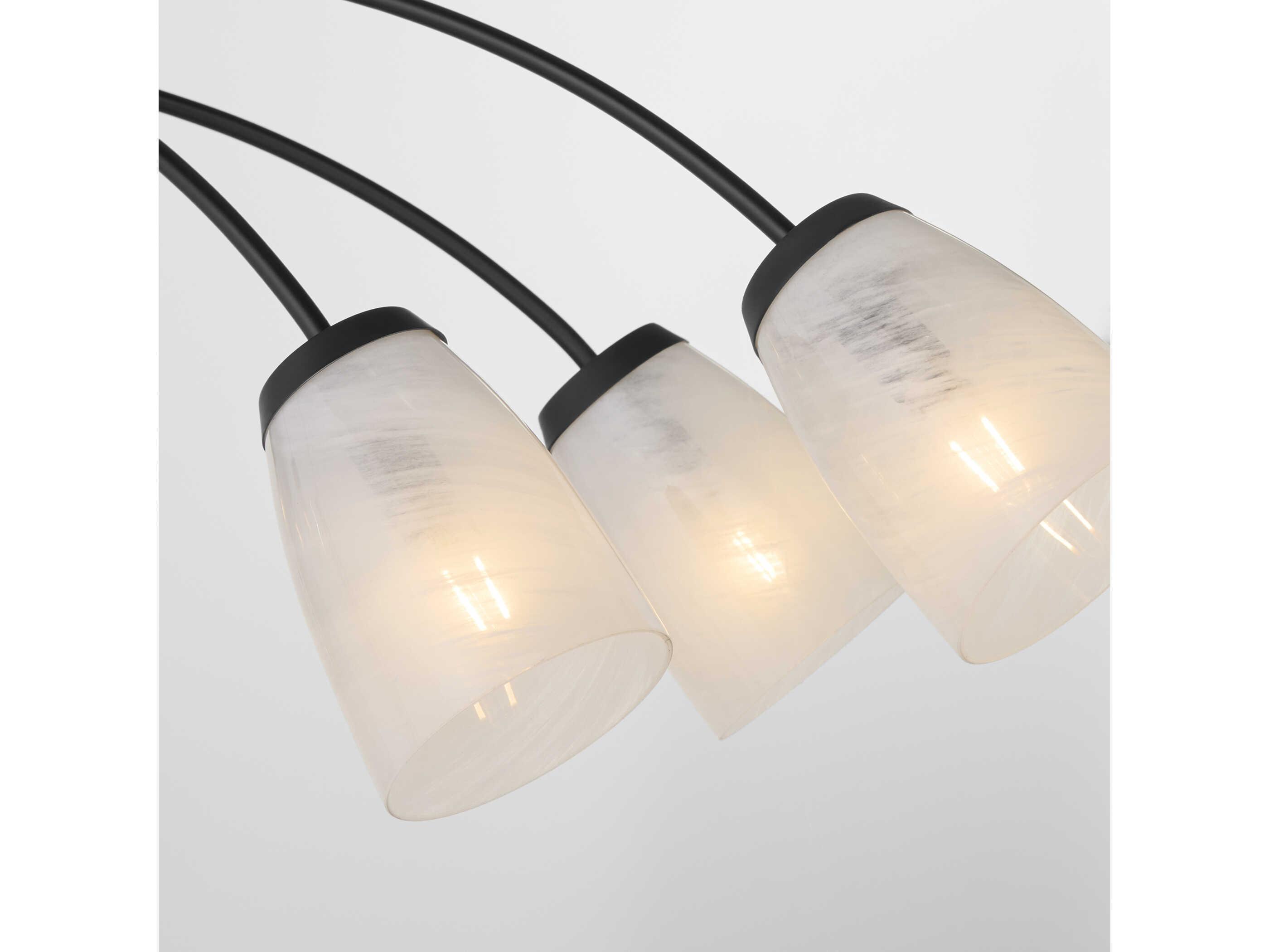 Quorum Arpeggio 6-Light Matte Black Island Pendant