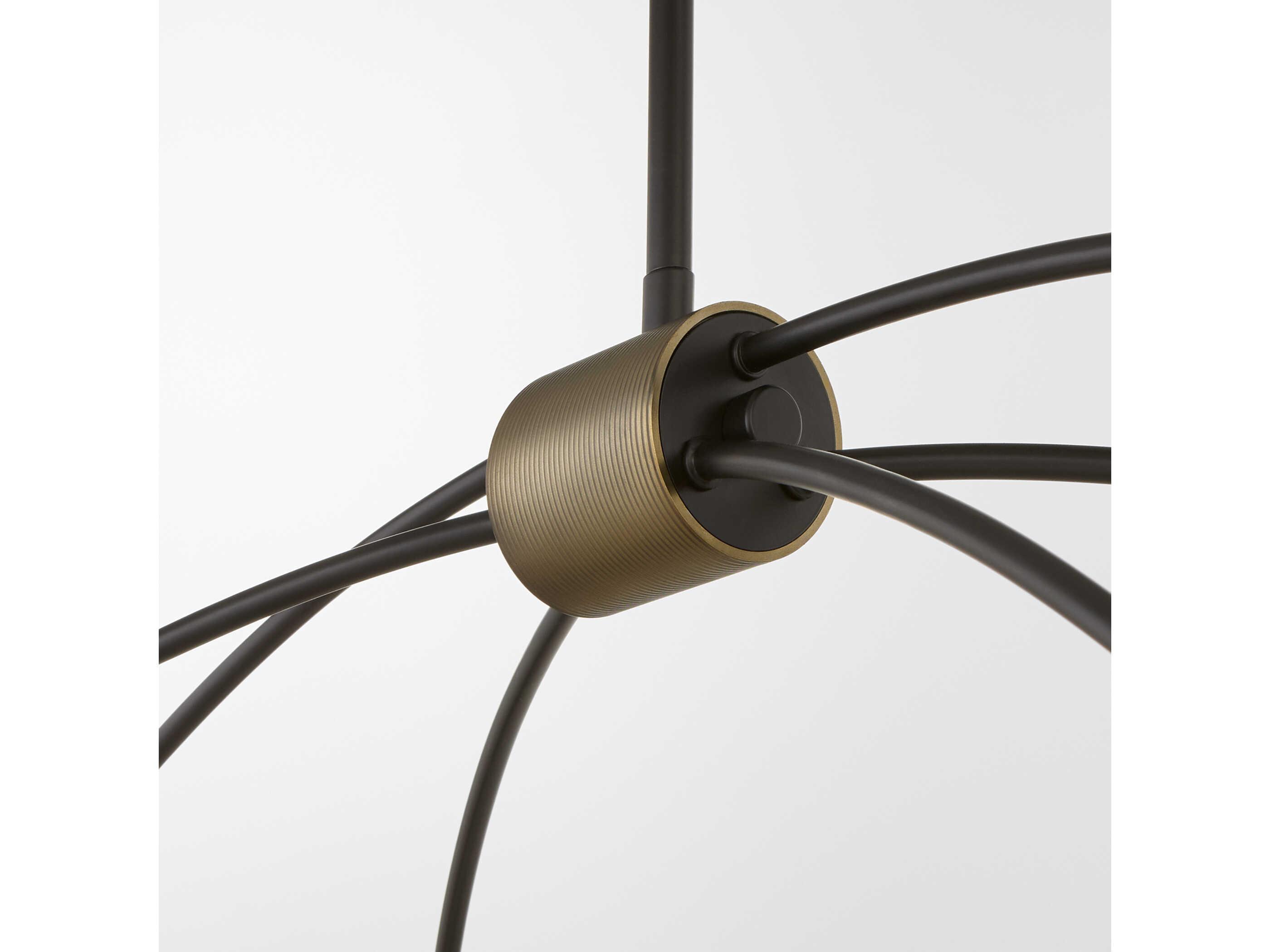 Quorum Arpeggio 6-Light Matte Black Island Pendant