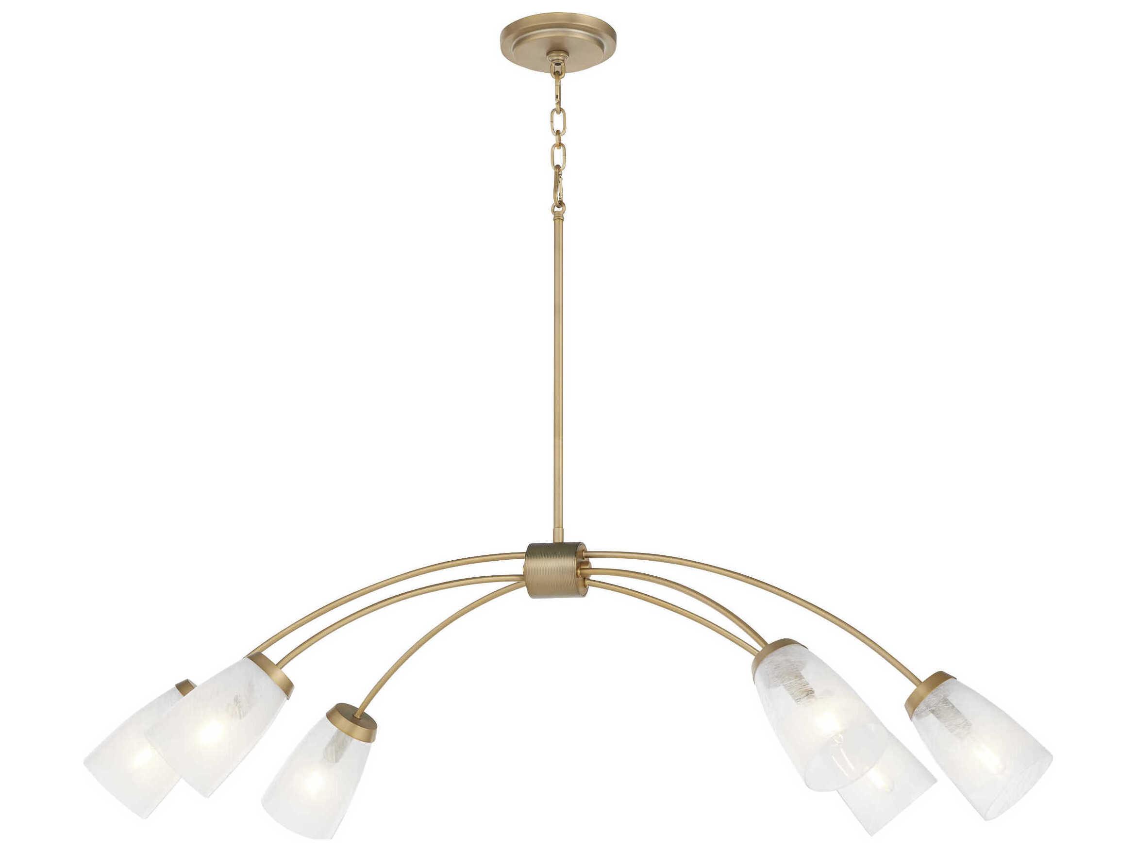 Quorum Arpeggio 6-Light Aged Brass Island Pendant