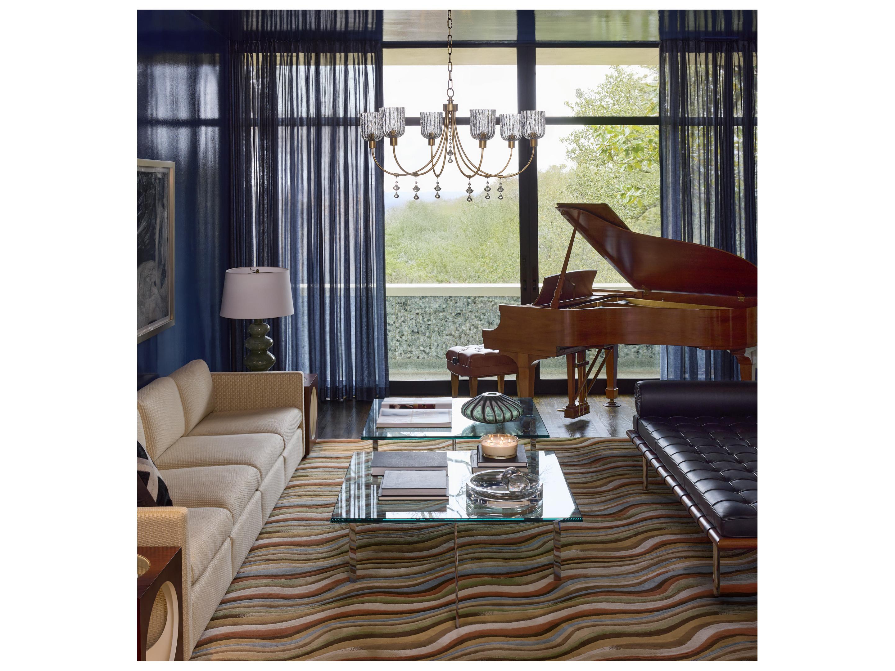 Quorum Meriam 6-Light Brushed Brass Candelabra Chandelier