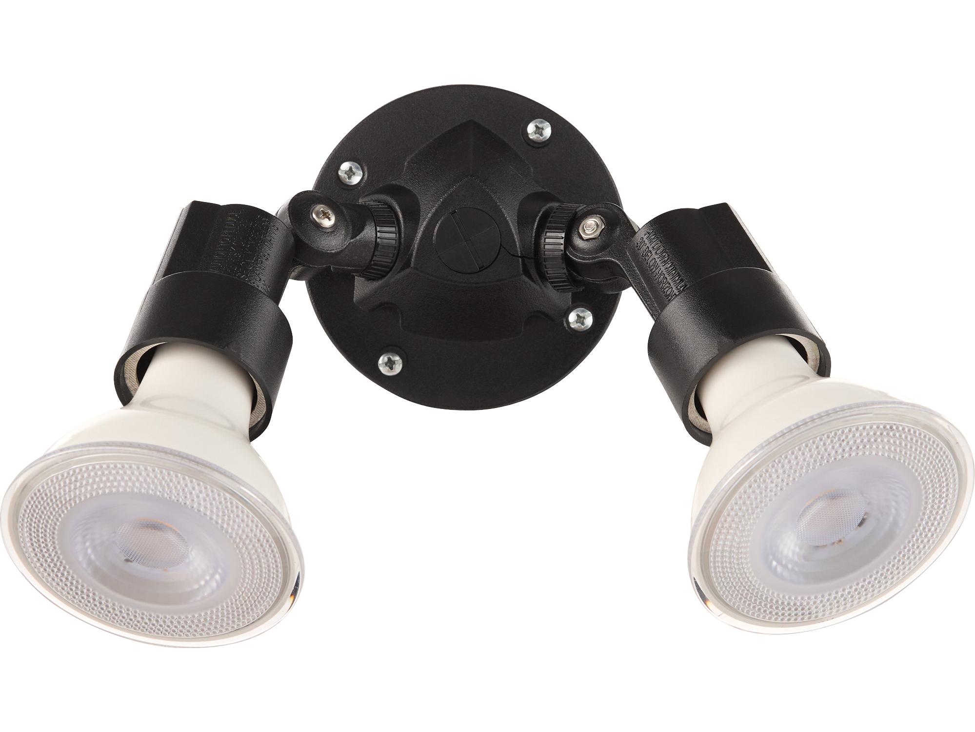 Quorum Outdoor 2-Light Black Spot Light