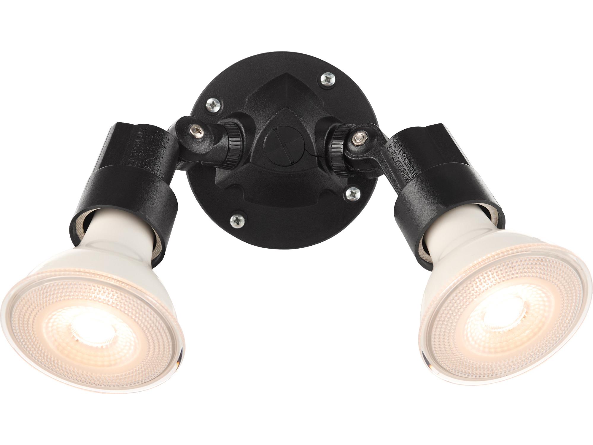 Quorum Outdoor 2-Light Black Spot Light