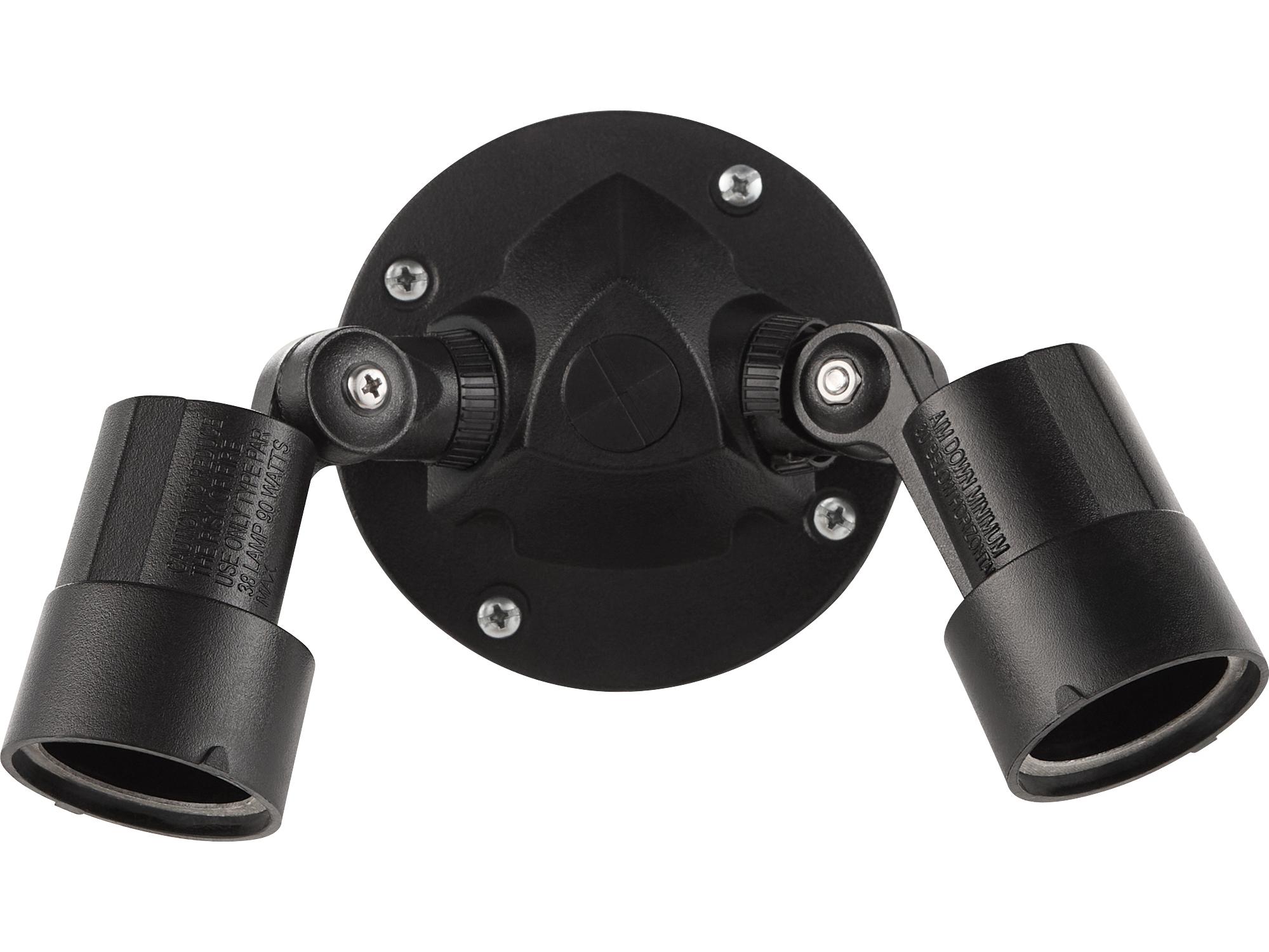 Quorum Outdoor 2-Light Black Spot Light