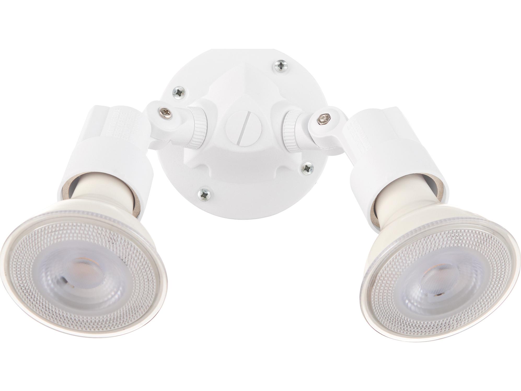 Quorum Outdoor 2-Light White Spot Light