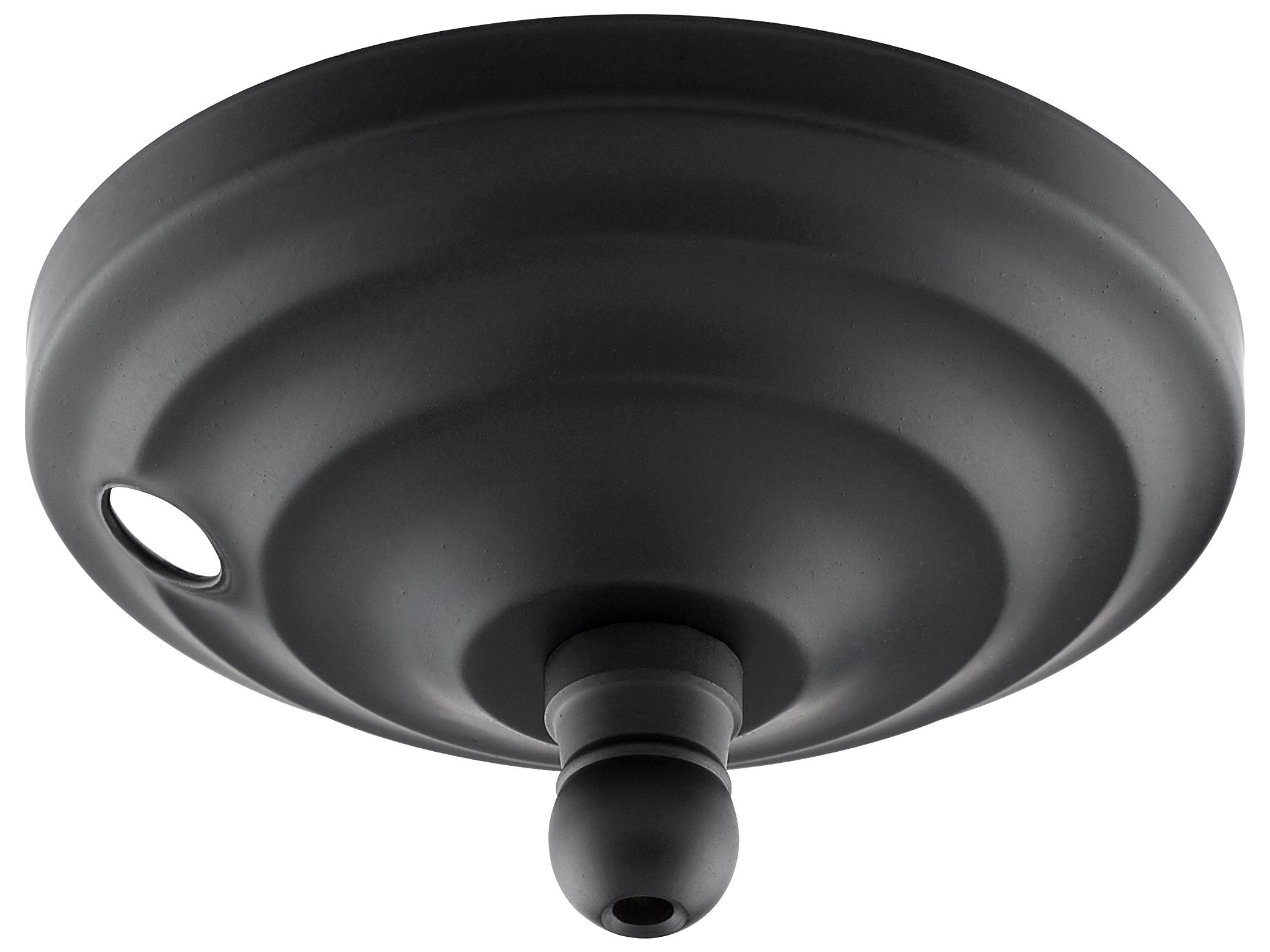 Quorum Matte Black Bowl Kit Cap