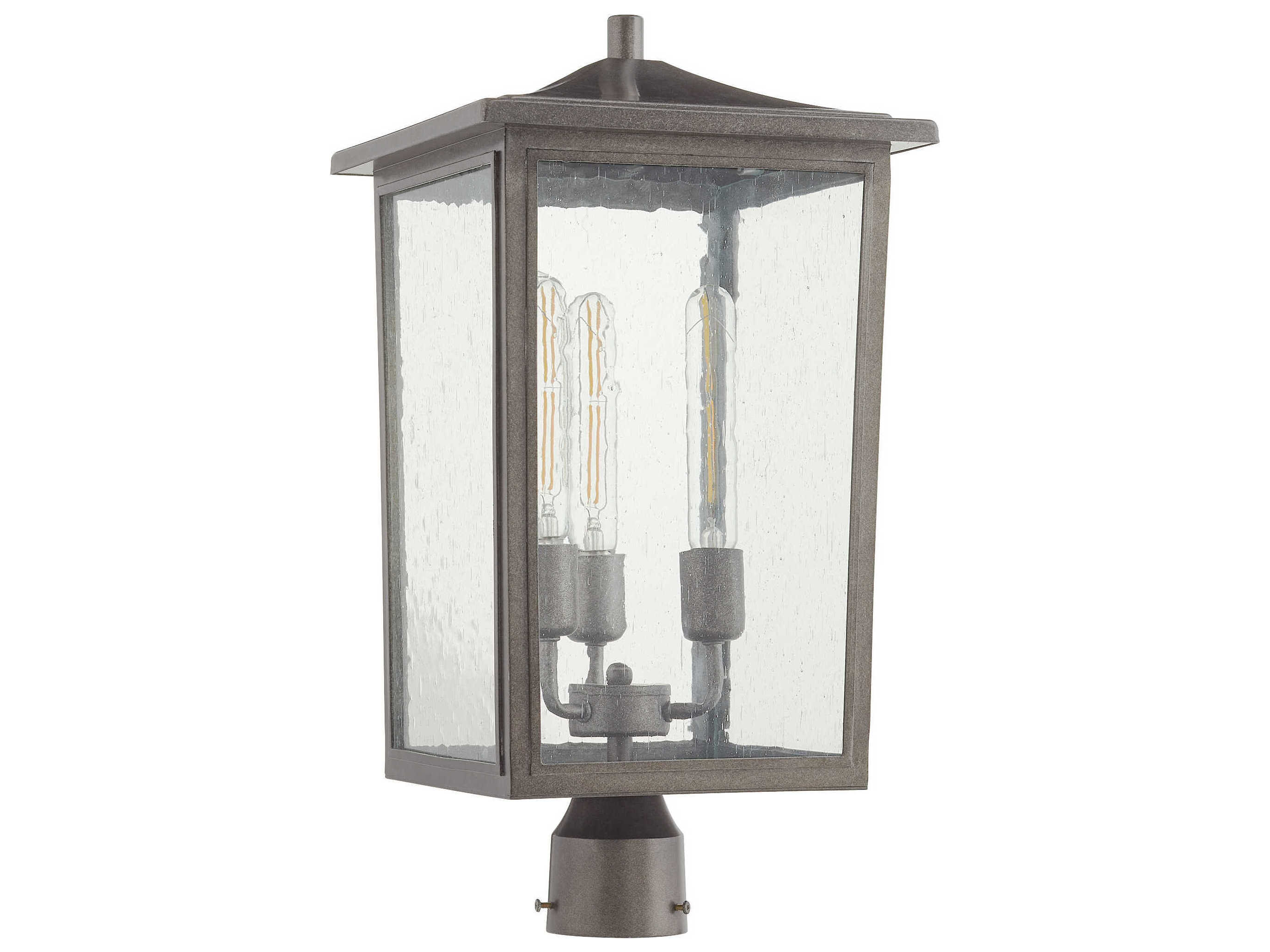 Quorum Riverside 3-Light Outdoor Post Light