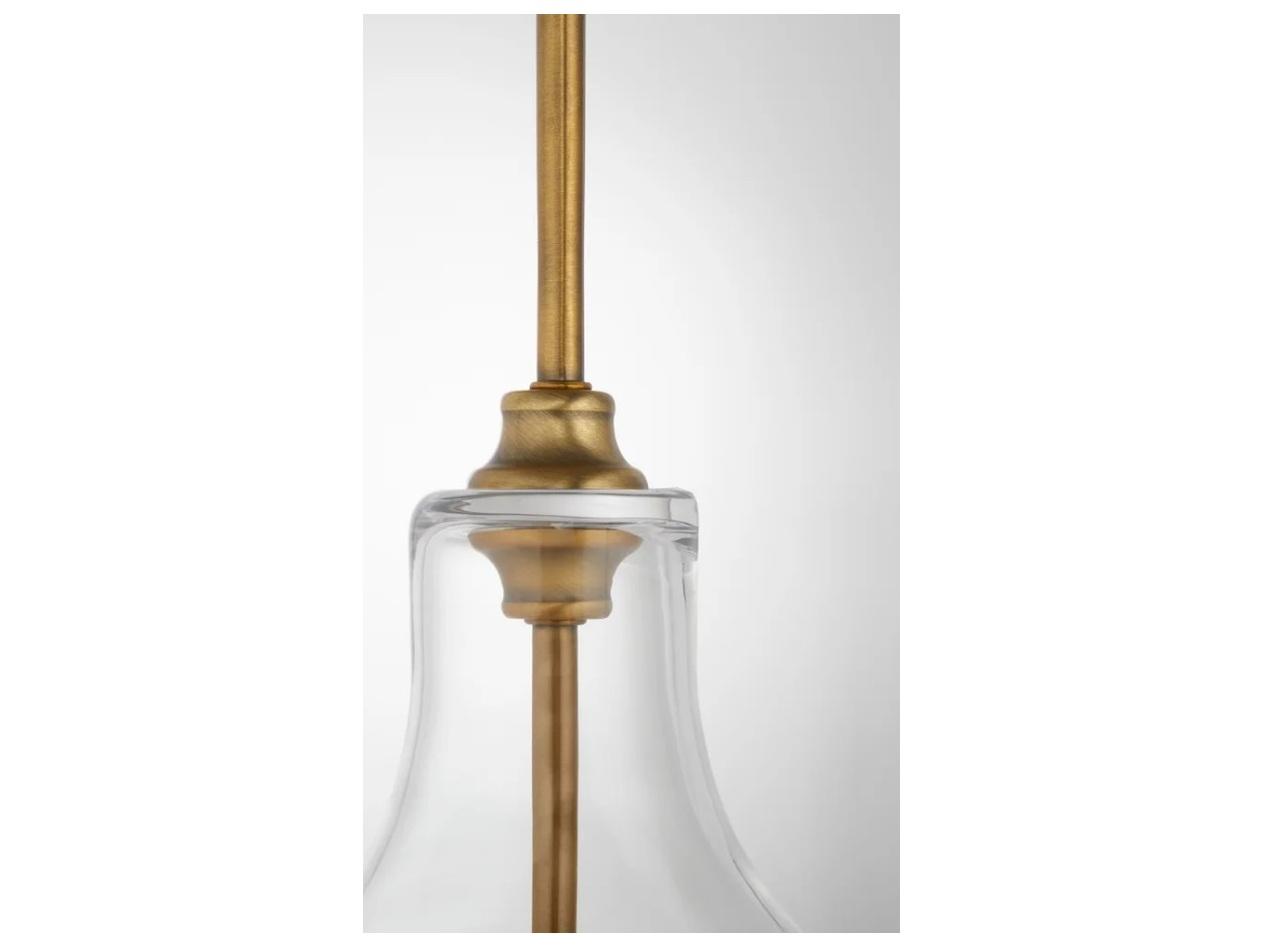 Quorum Tilbrook 1-Light Brushed Brass Dome Pendant