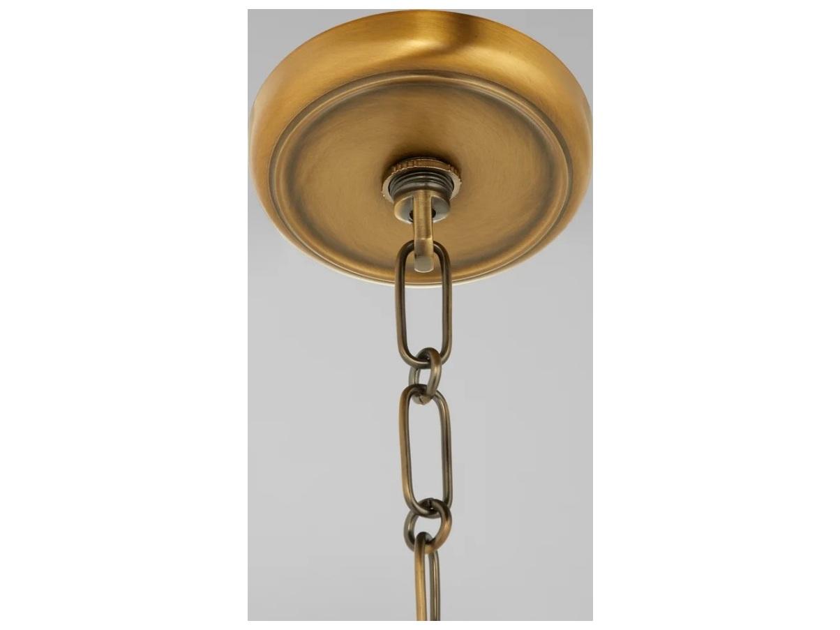 Quorum Tilbrook 3-Light Brushed Brass Dome Pendant