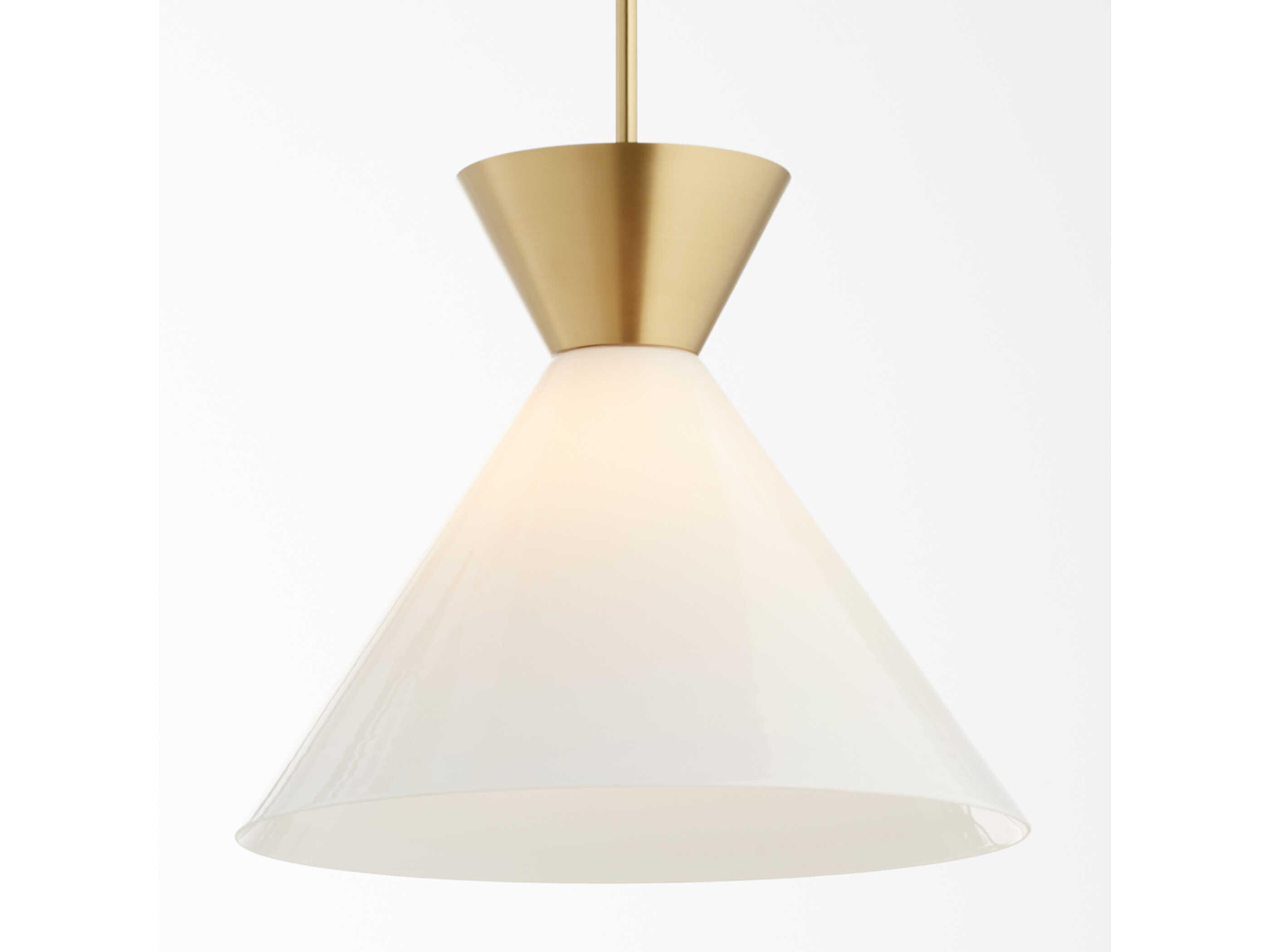 Quorum Beldar 1-Light Aged Brass Pendant