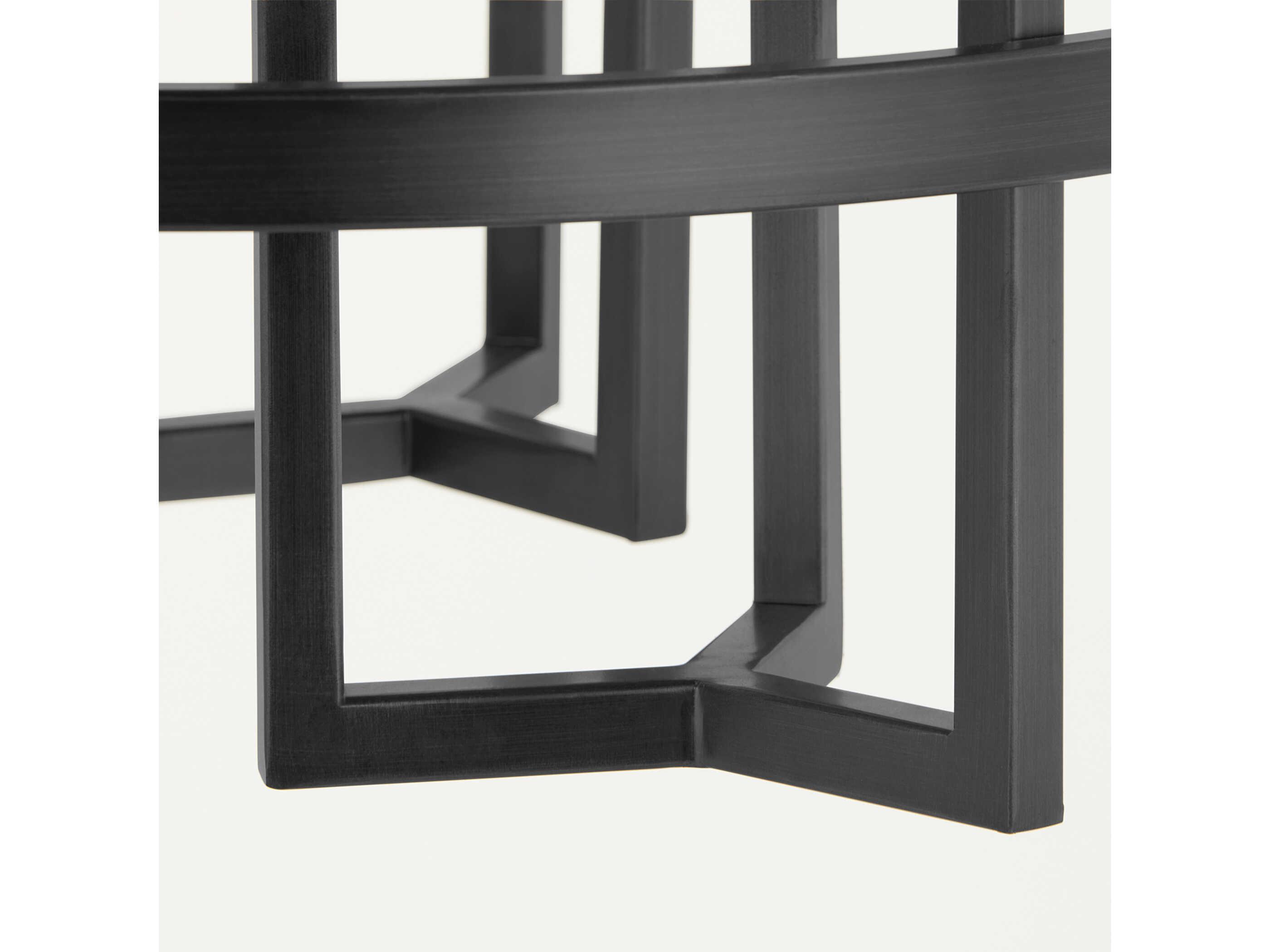 Quorum Merrick 6-Light Matte Black Geometric Pendant