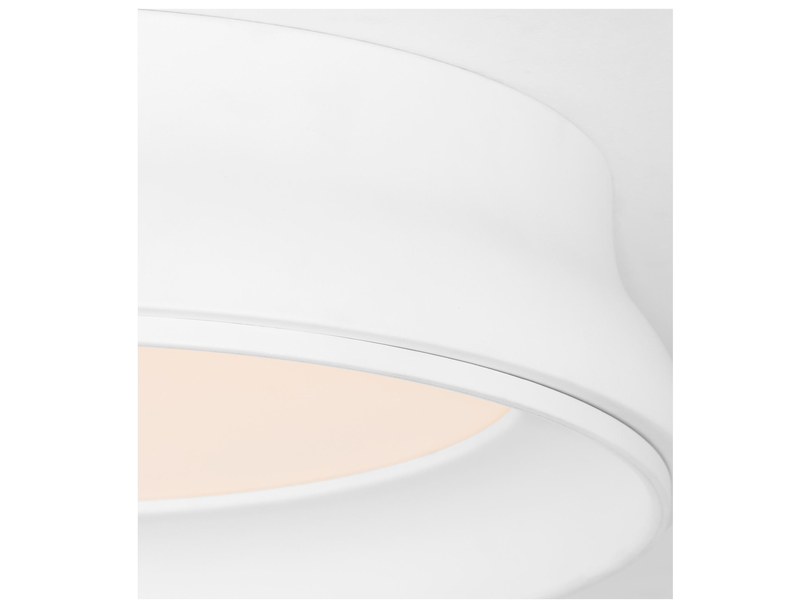 Quorum Legend Studio White Flush Mount