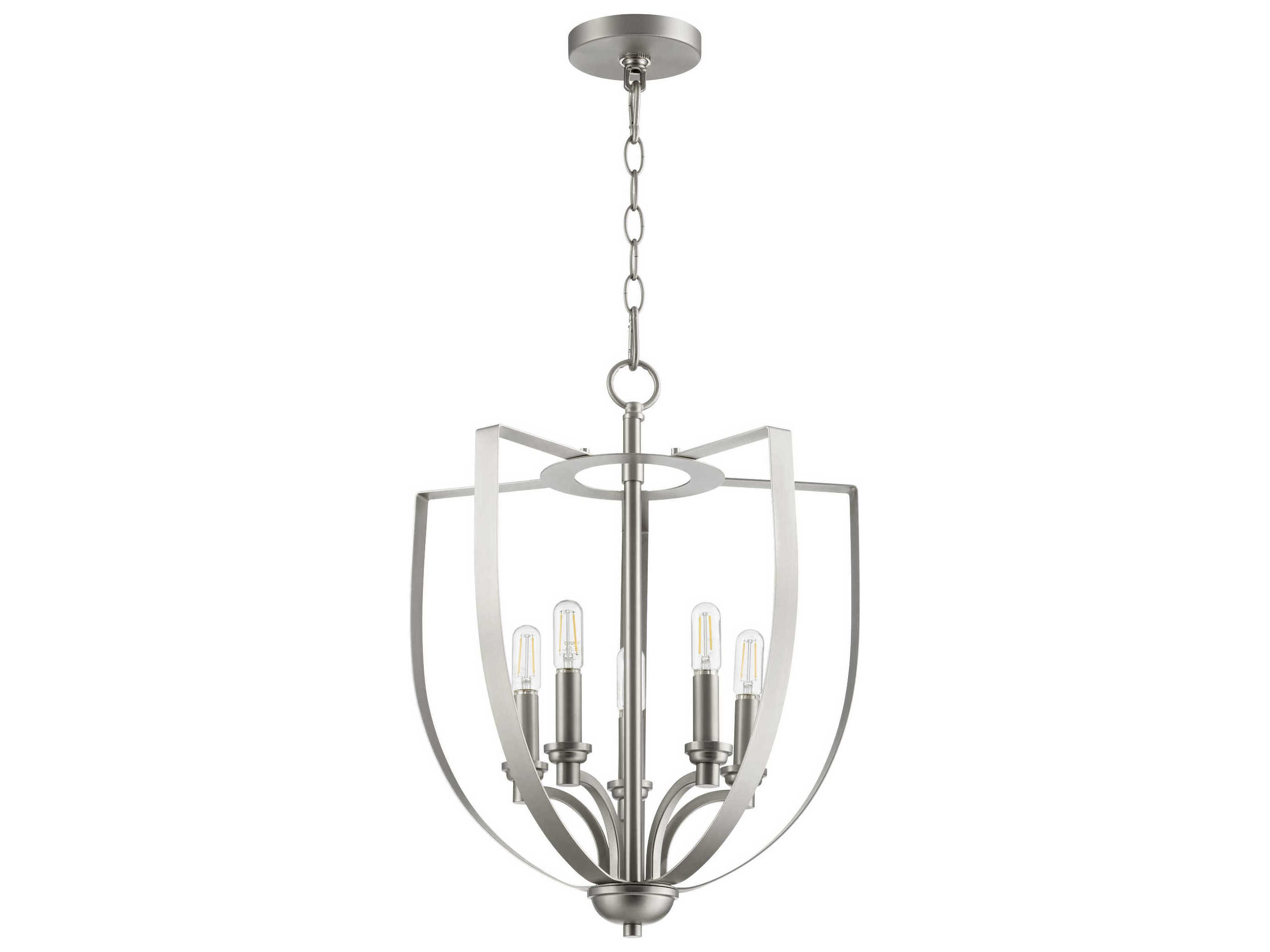 Quorum Dakota 5-Light Satin Nickel Pendant