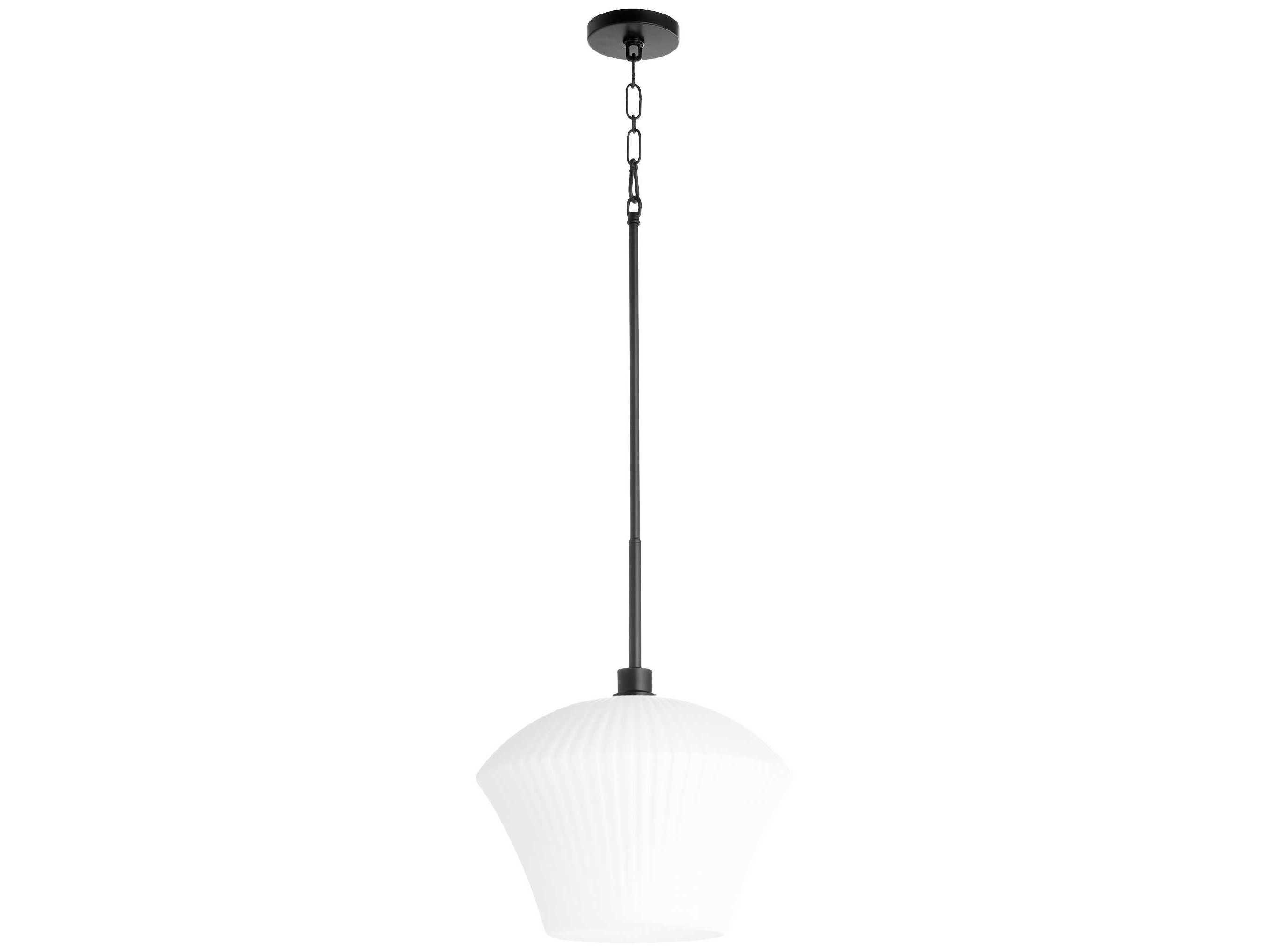 Quorum Cassini 1-Light Matte Black Pendant