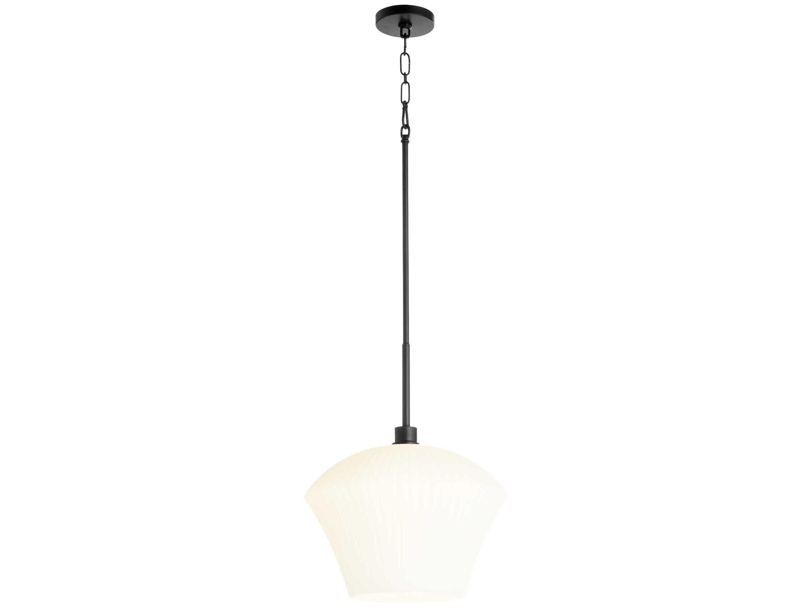 Quorum Cassini 1-Light Matte Black Pendant