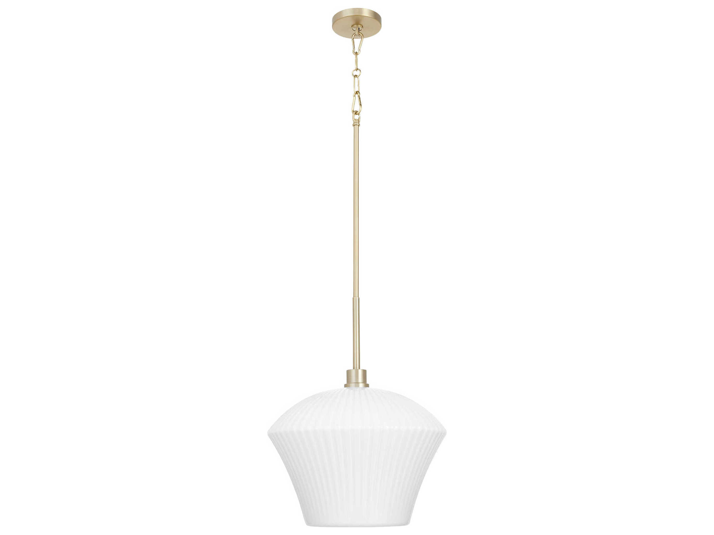 Quorum Cassini 1-Light Aged Brass Pendant