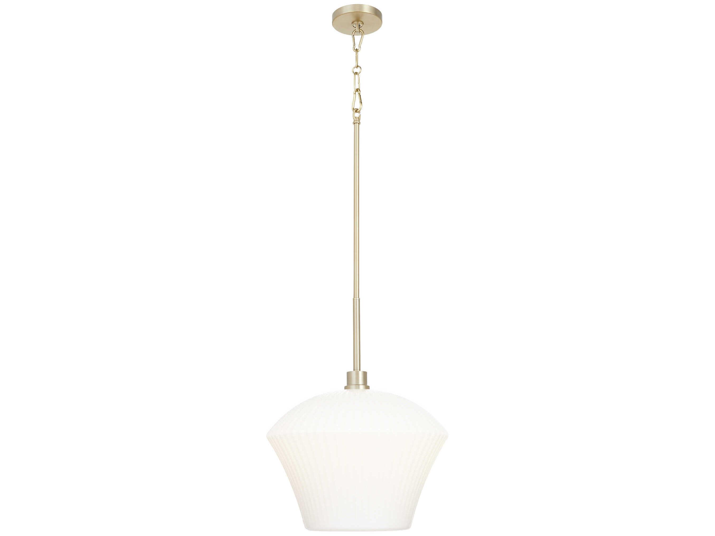 Quorum Cassini 1-Light Aged Brass Pendant