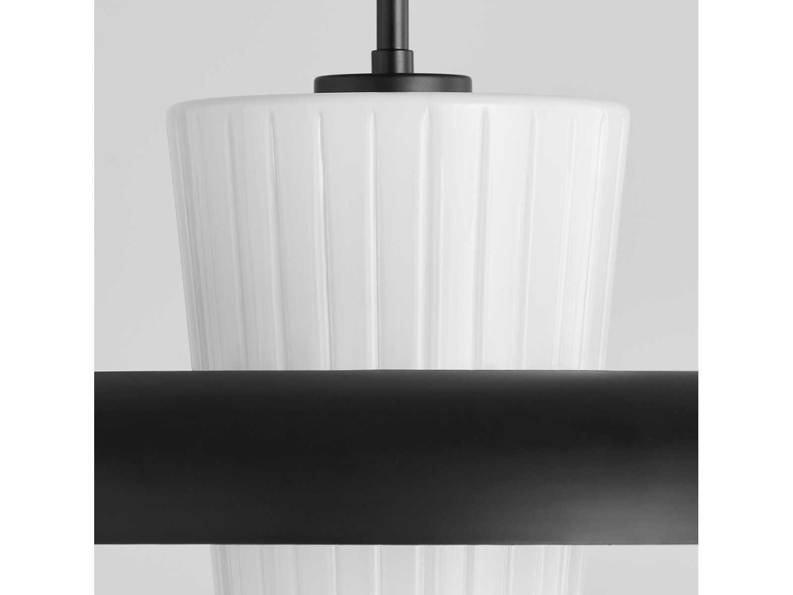 Quorum Mallory 1-Light Matte Black Pendant